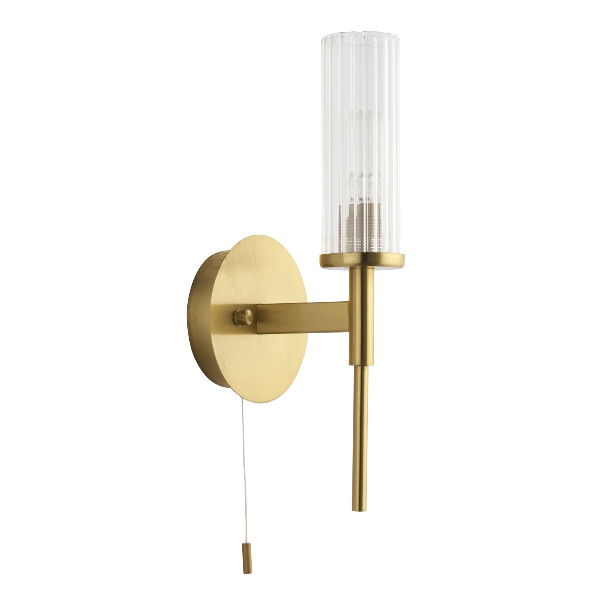 Endon Talo Single Light Wall - Satin Brass