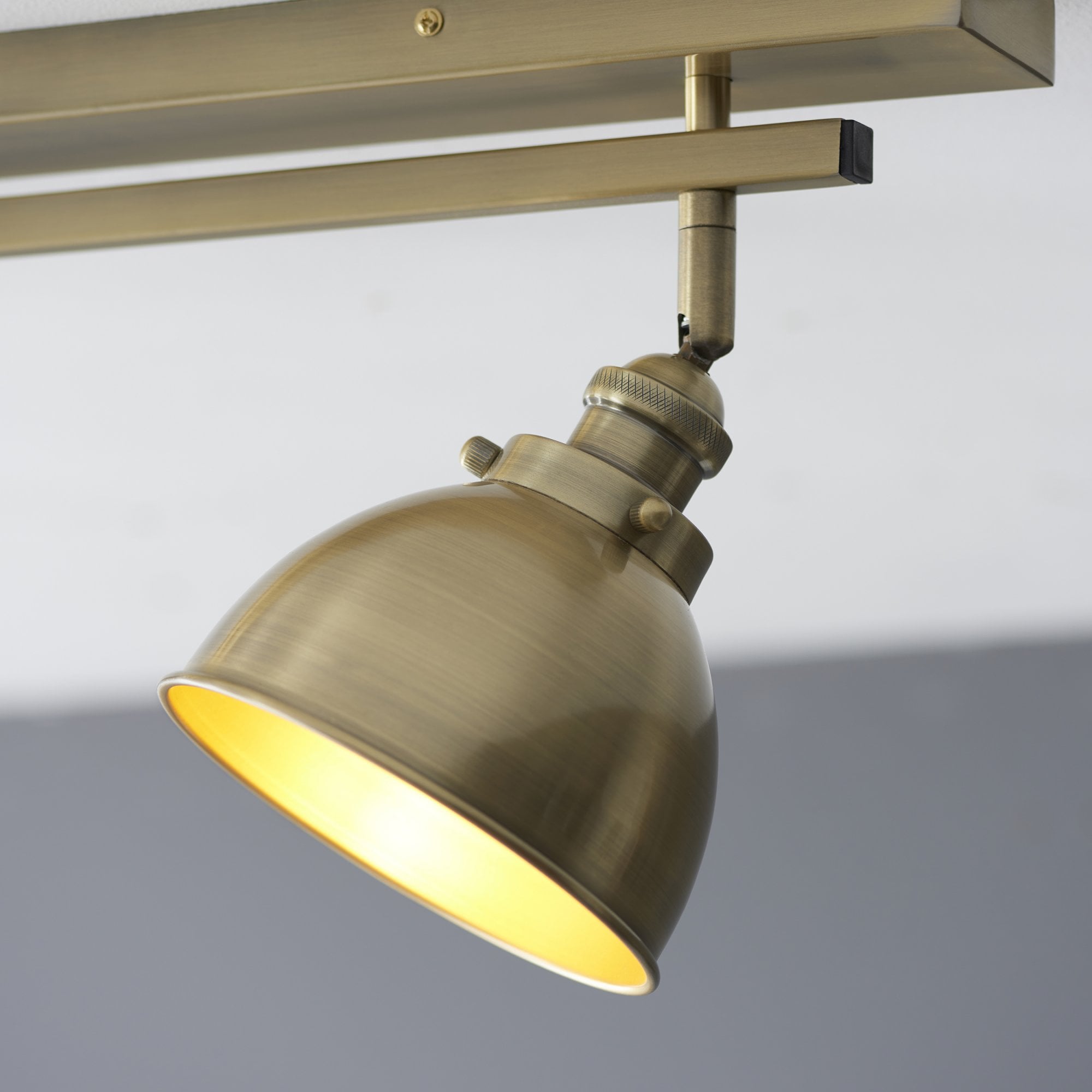 Endon Wyatt 3 Light Bar Spotlight - Antique Brass