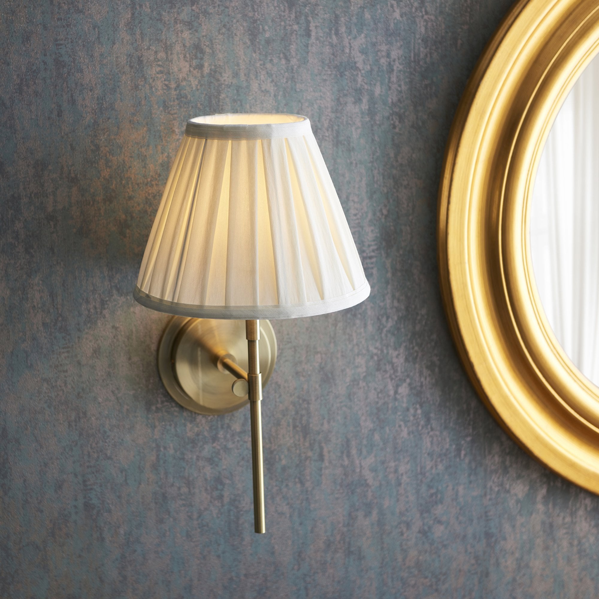 Endon Rennes Single Light Wall - Antique Brass (No Shade)