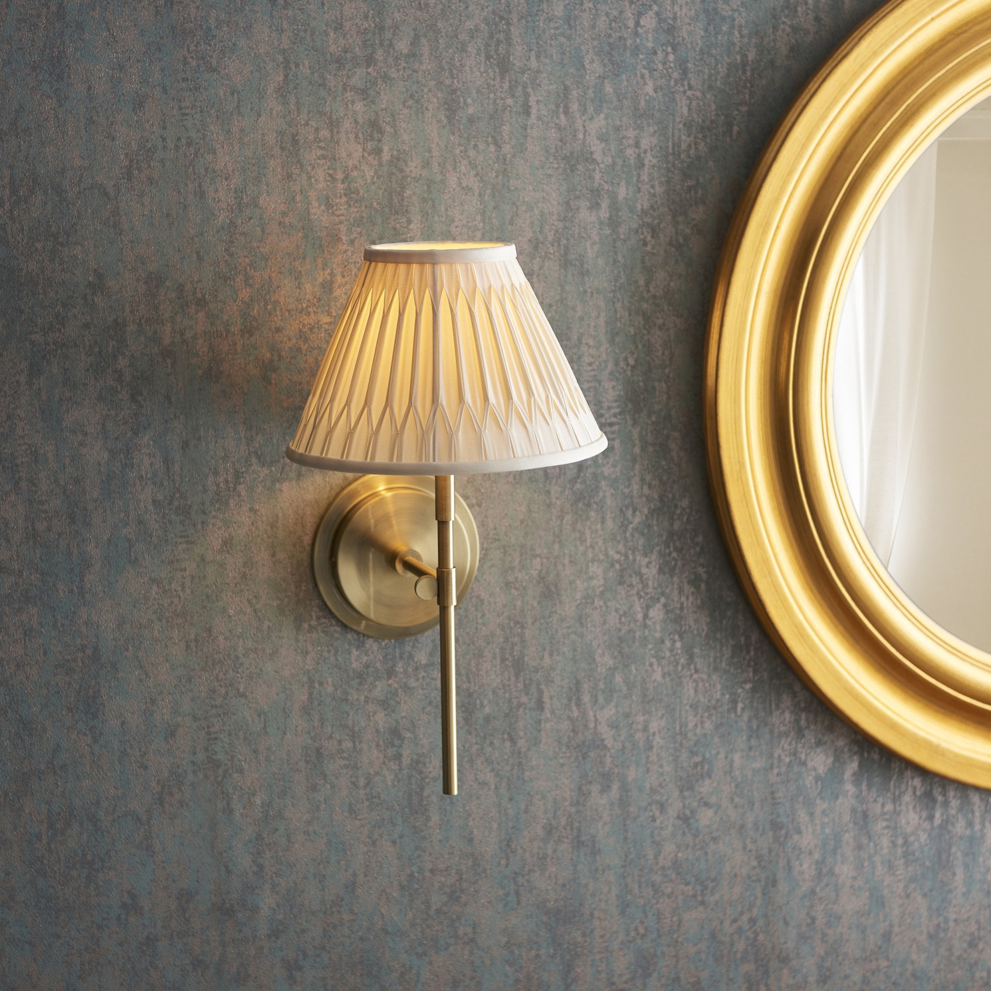 Endon Rennes Single Light Wall - Antique Brass (No Shade)