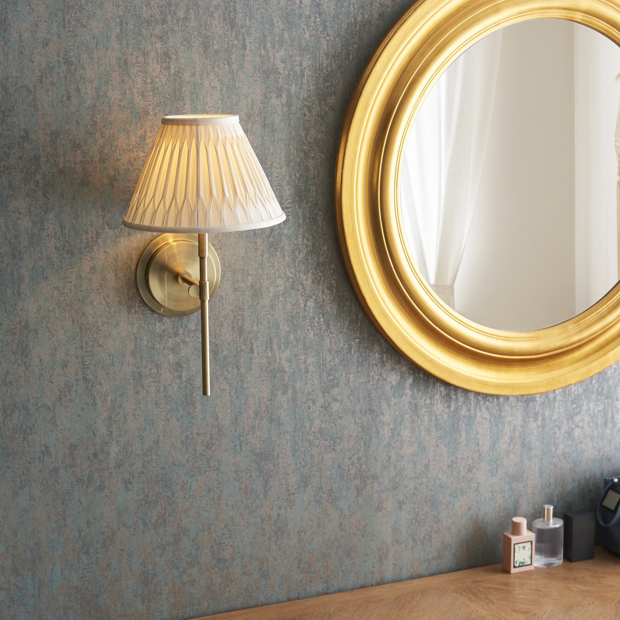 Endon Rennes Single Light Wall - Antique Brass (No Shade)