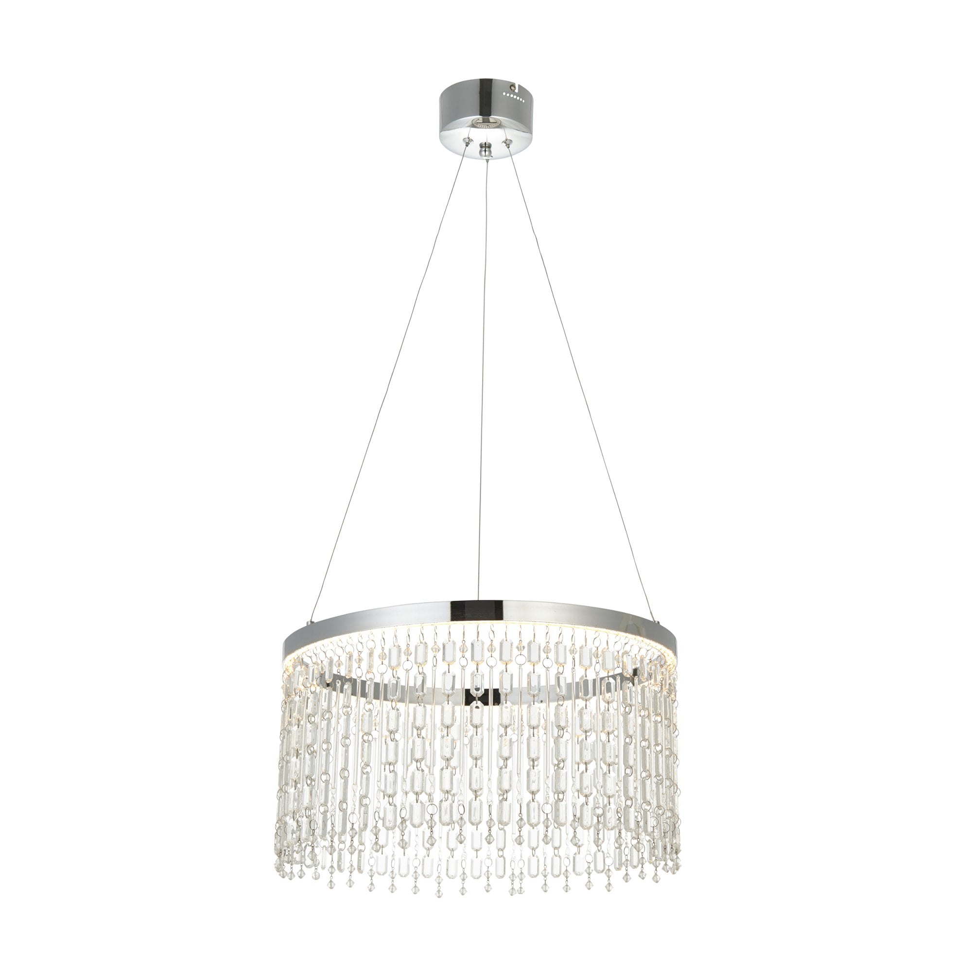 Endon Liliana LED Ring Pendant - Chrome