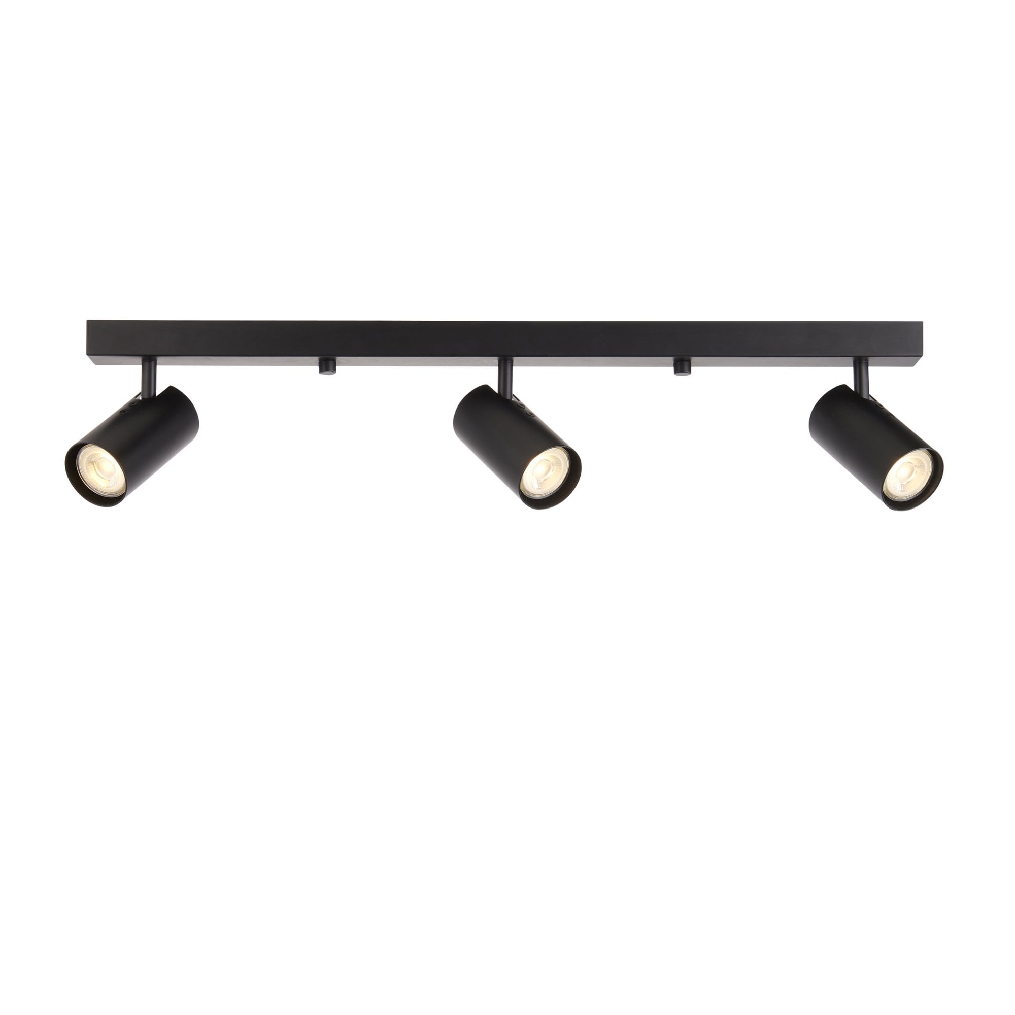 Endon Rez 3 Light Plate Spotlight - Matt Black