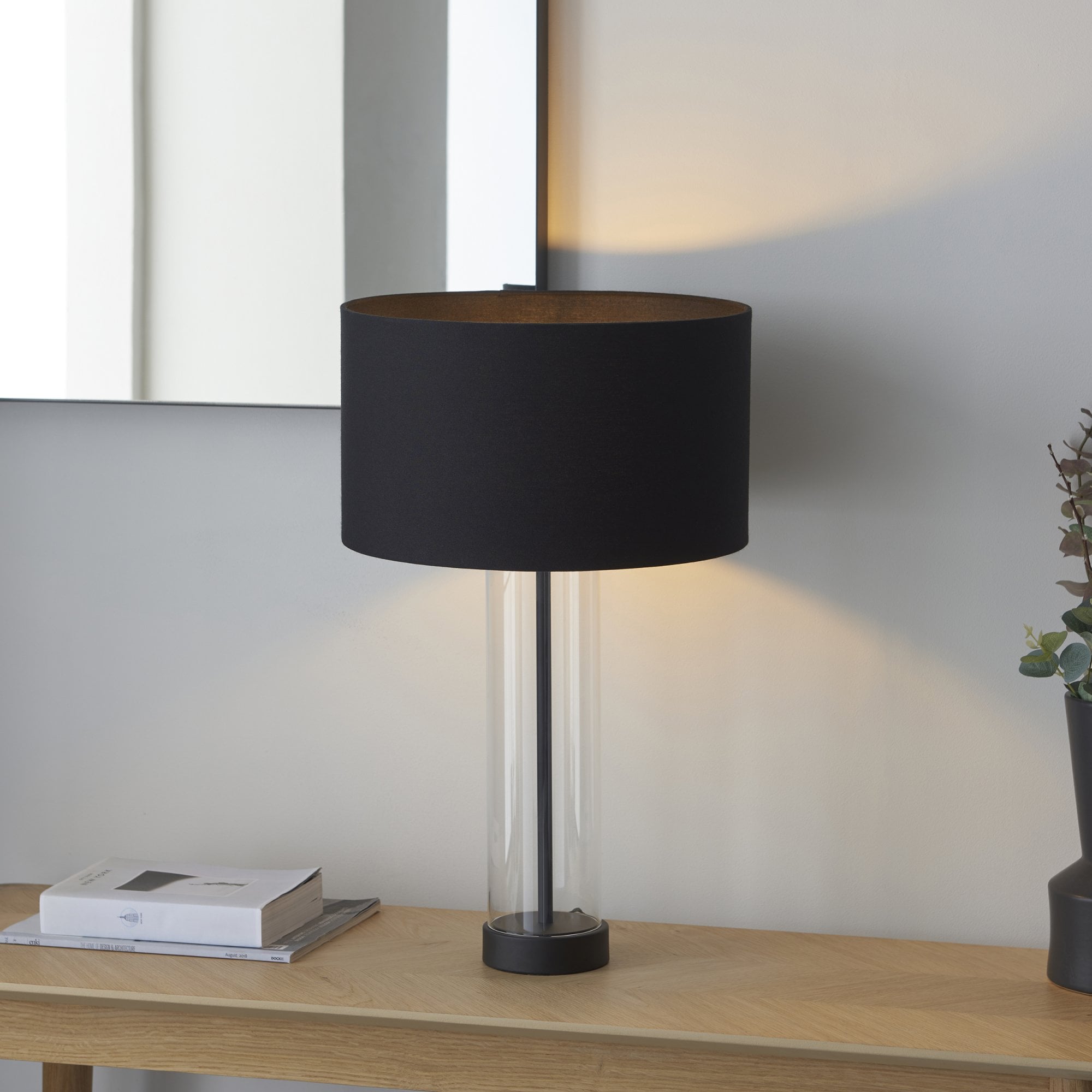 Endon Lessina Touch Table Lamp - Matt Black