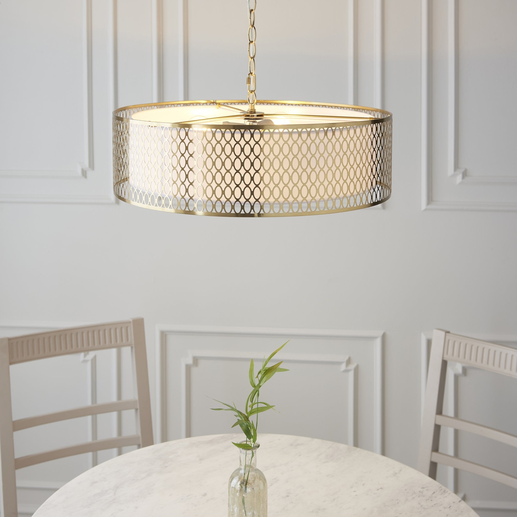 Endon Cordero 3 Light Pendant - Gold Plate