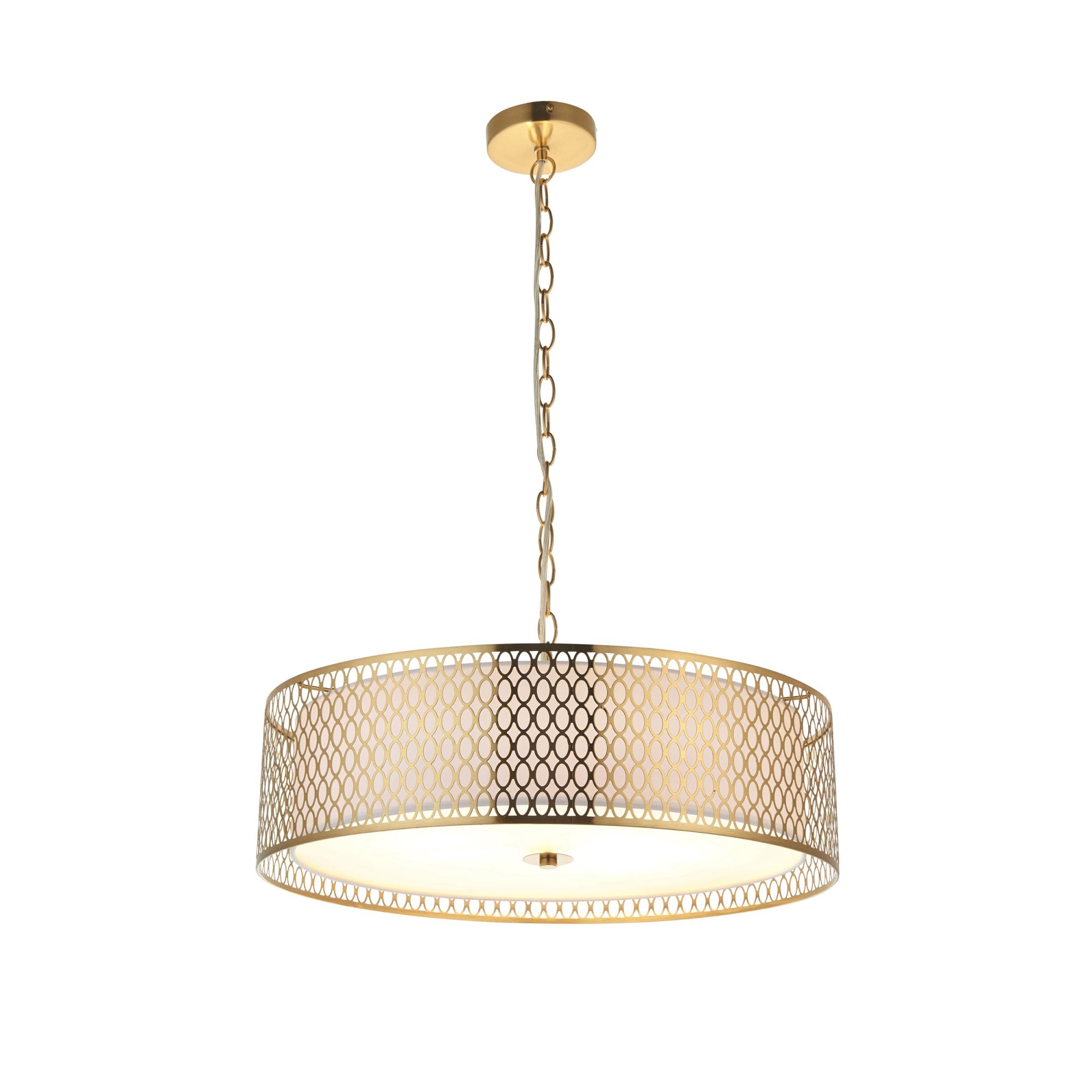 Endon Cordero 3 Light Pendant - Gold Plate