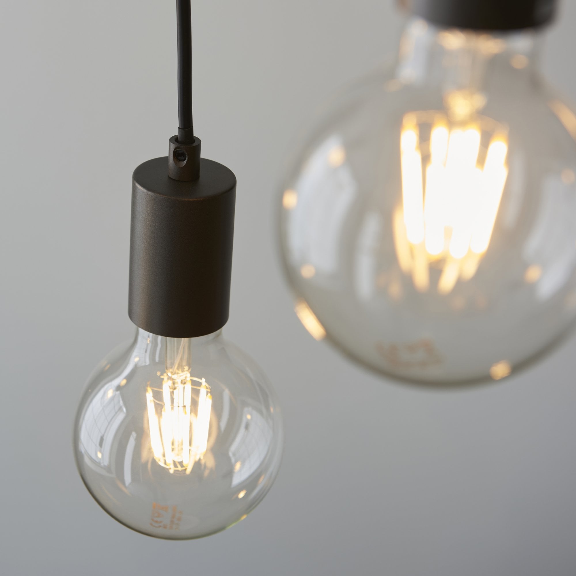 Endon Stellan 6 Light Linear Pendant - Oak Effect