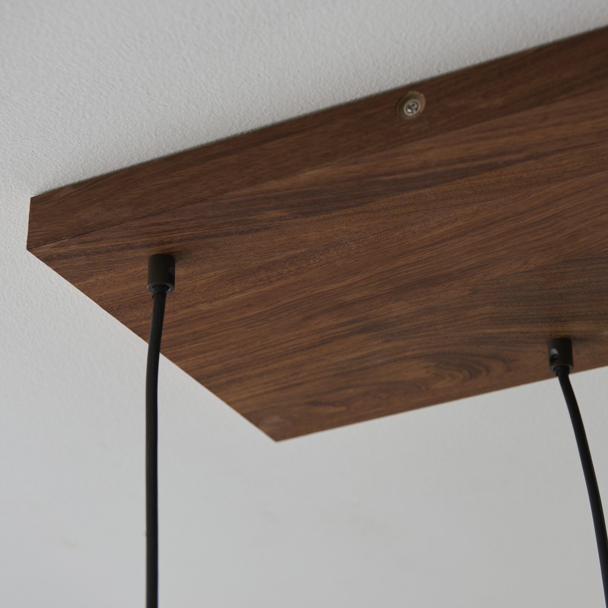 Endon Stellan 6 Light Linear Pendant - Oak Effect