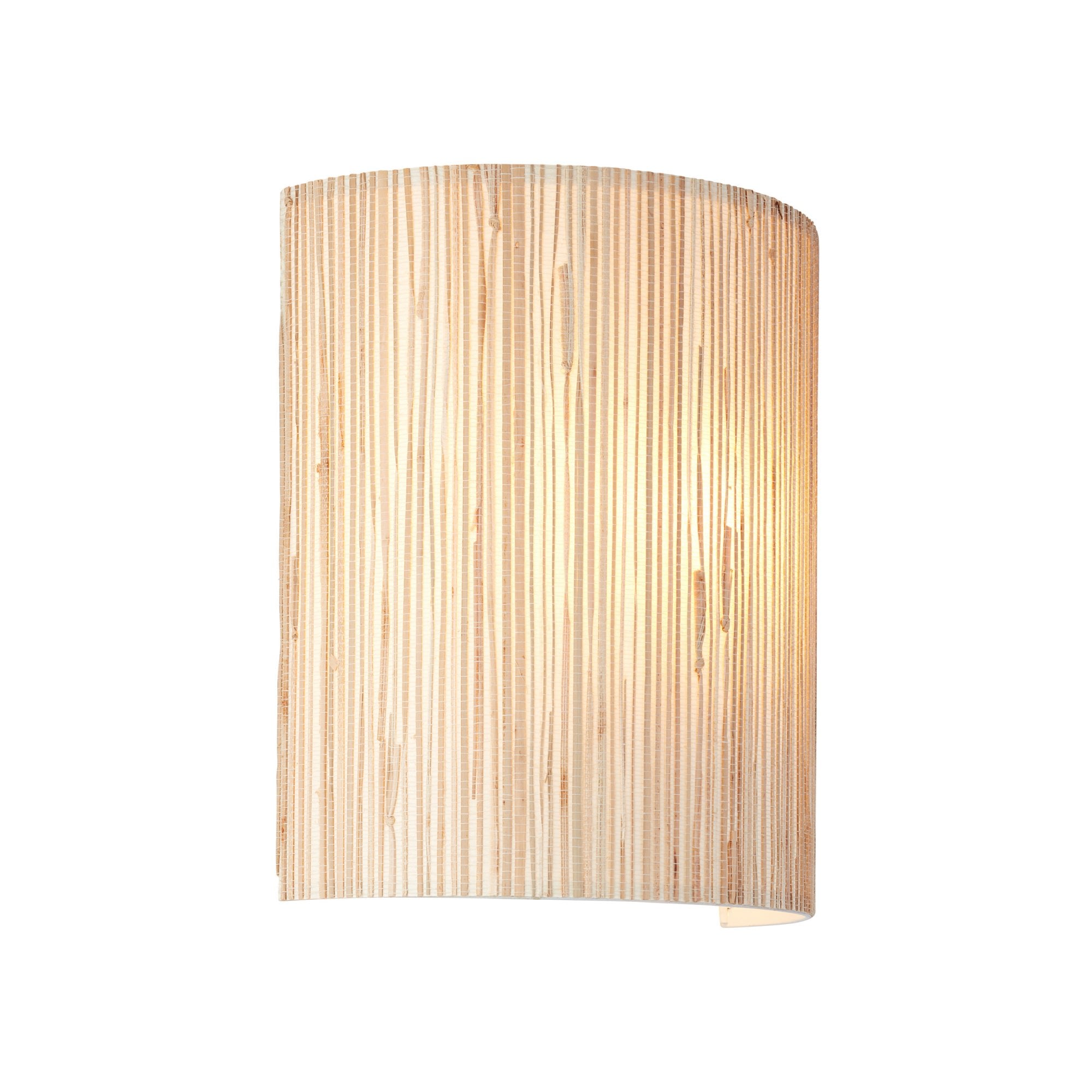 Endon Longshore Single Wall Light - Woven Seagrass