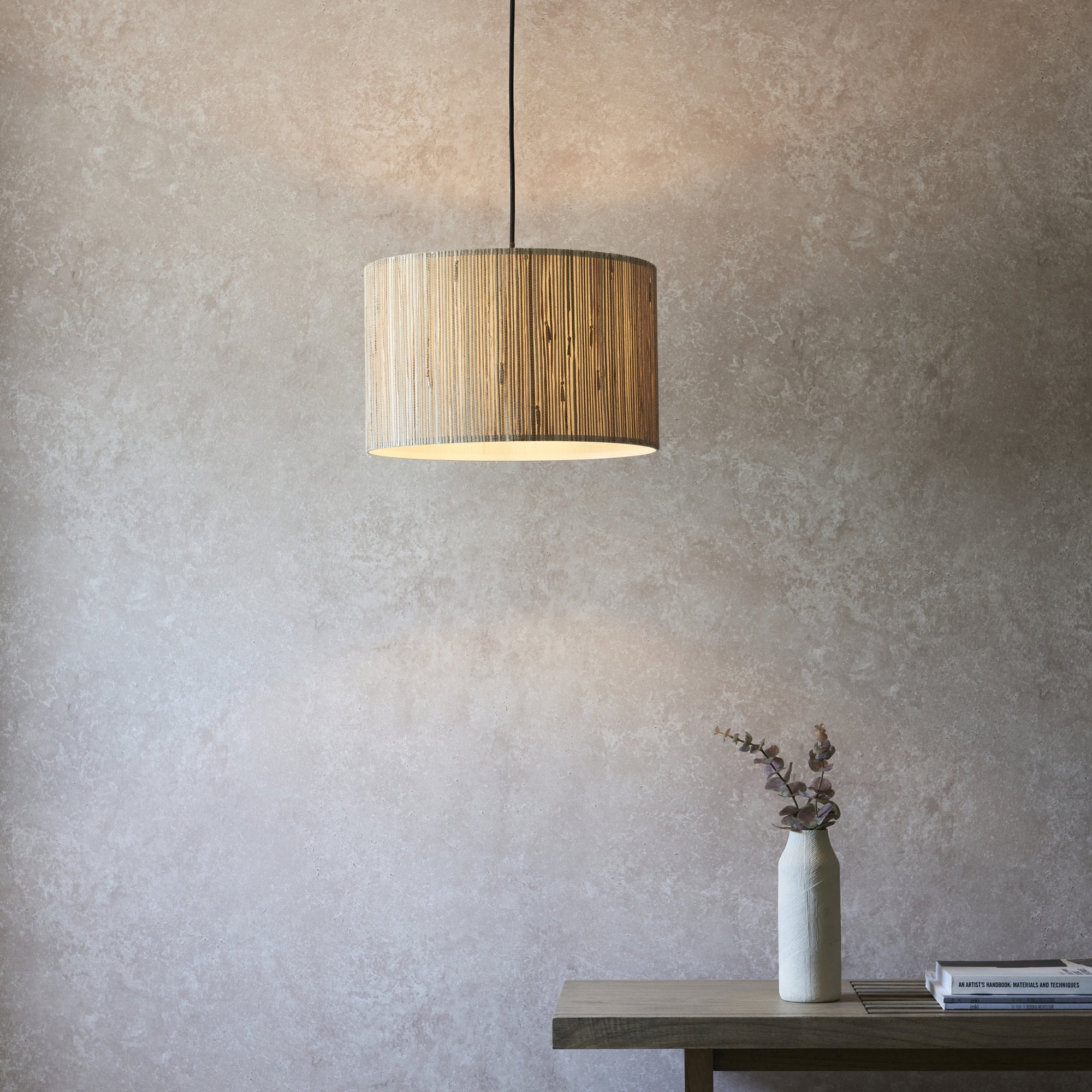 Endon Longshore Single Light Pendant - Woven Seagrass