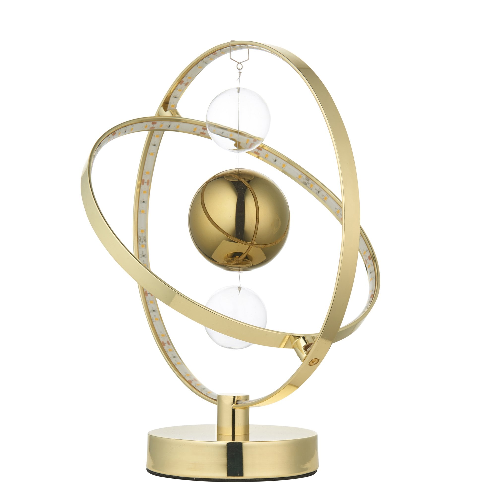 Endon Muni LED Table Lamp - Gold Effect Plate