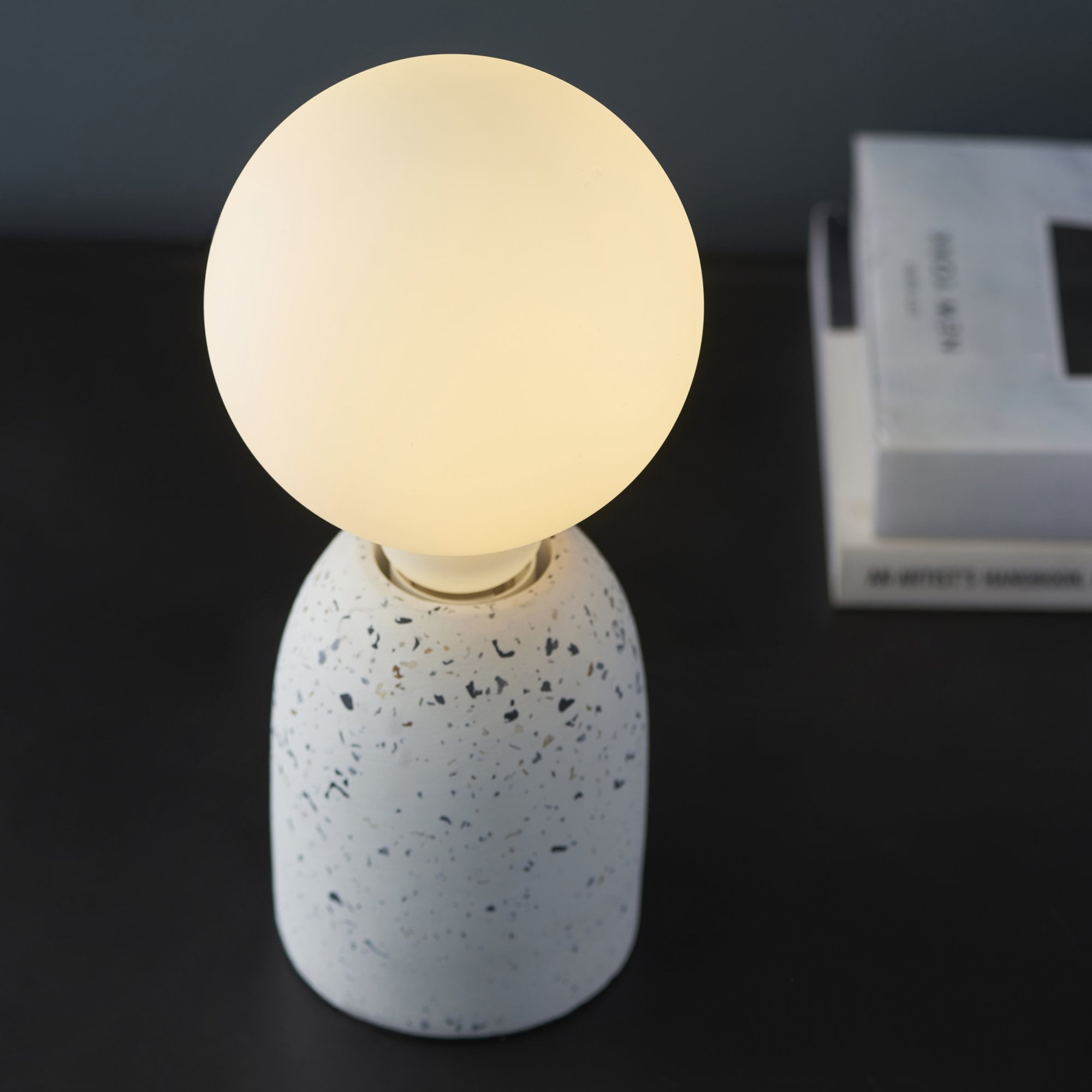 Endon Opaline 125mm E27 LED 12W Filament Bulb - 3000K - Dimmable - Opal Glass