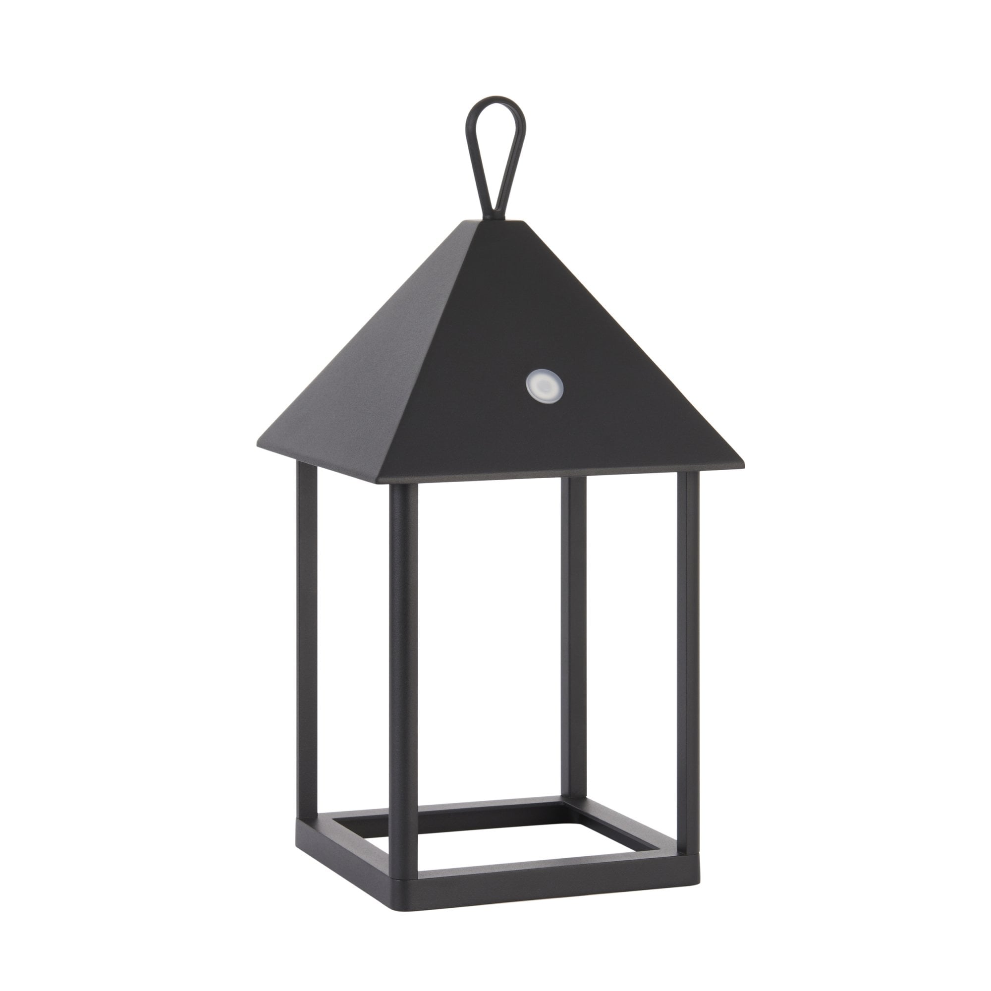Endon Hoot Medium IP44 USB Table Lantern -  Matt Black