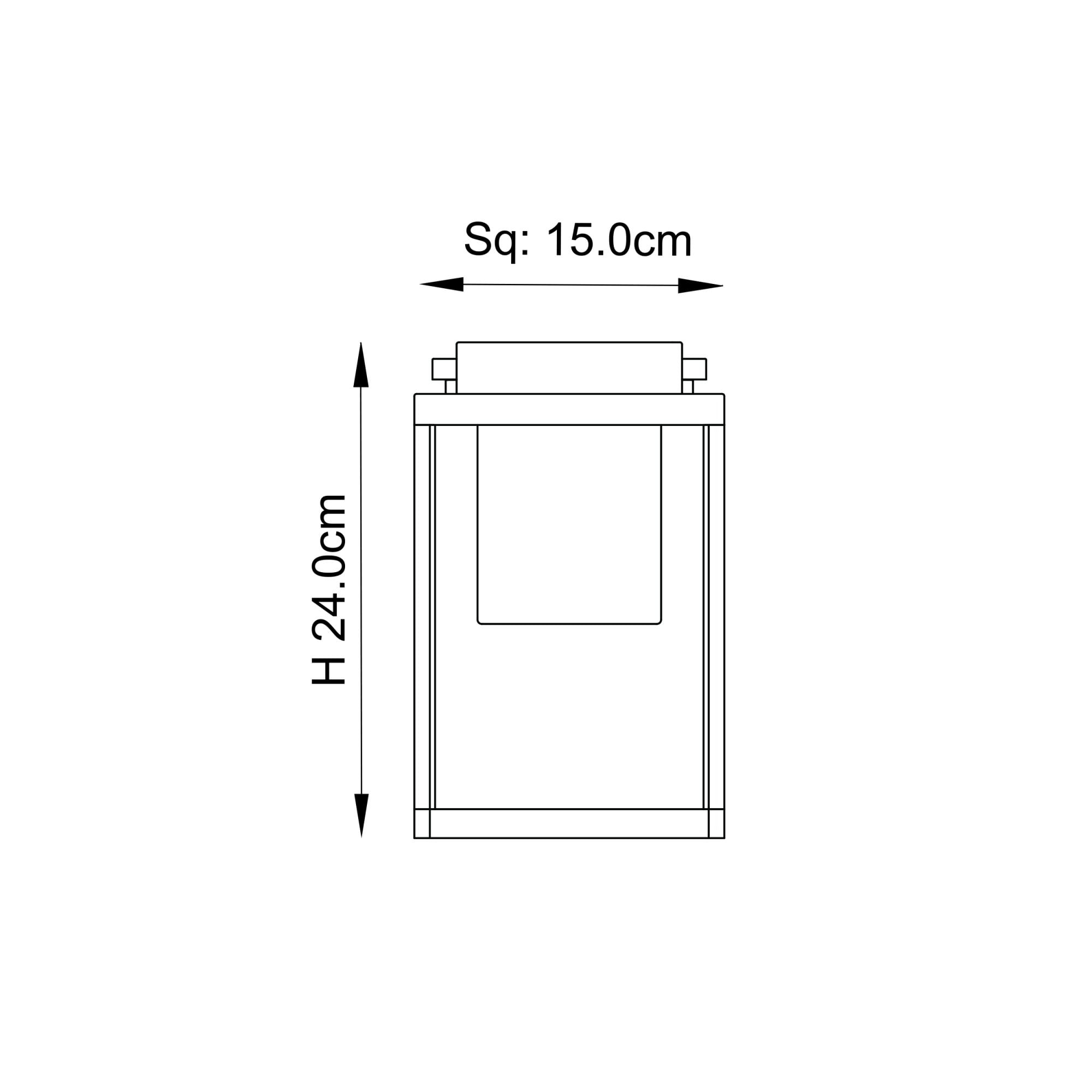 Endon Voyage USB IP44 Table Lantern - Matt Black