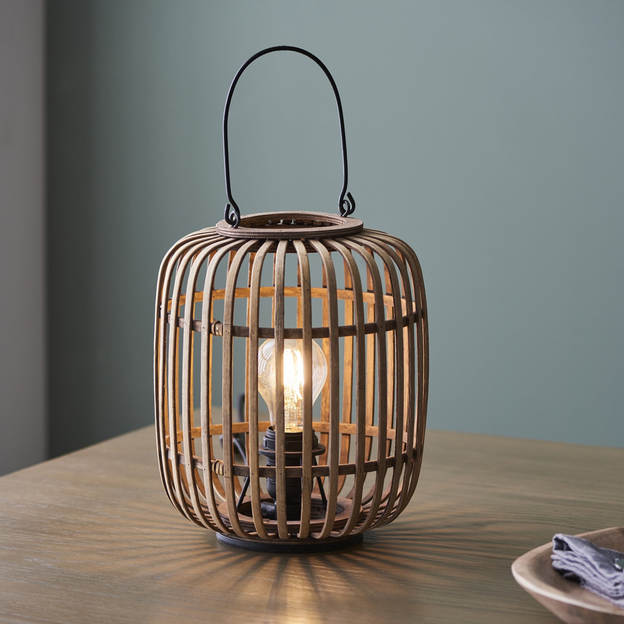 Endon Mathias Table Lamp - Natural Bamboo