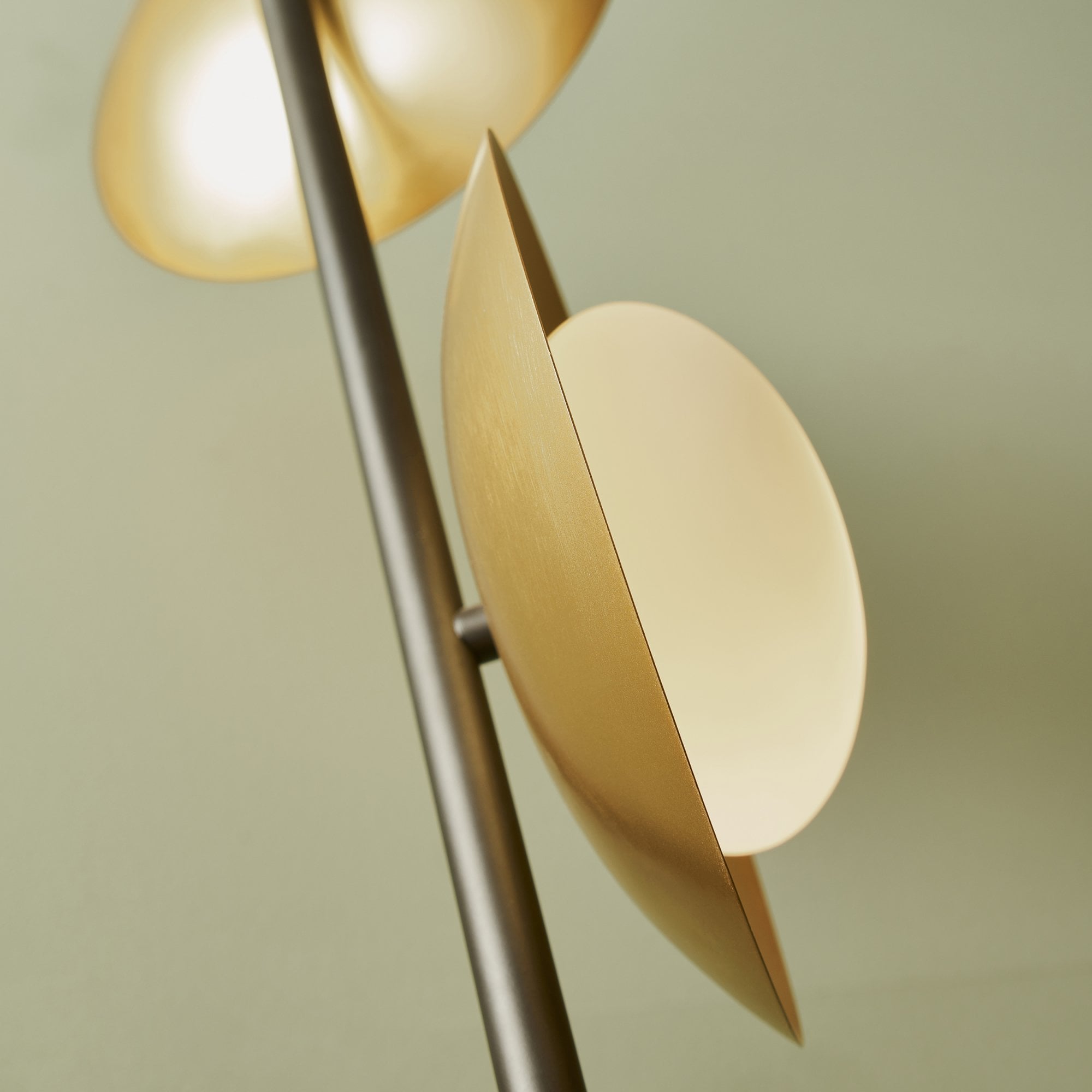 Utopia Planet 3 Light Floor Lamp - Gold
