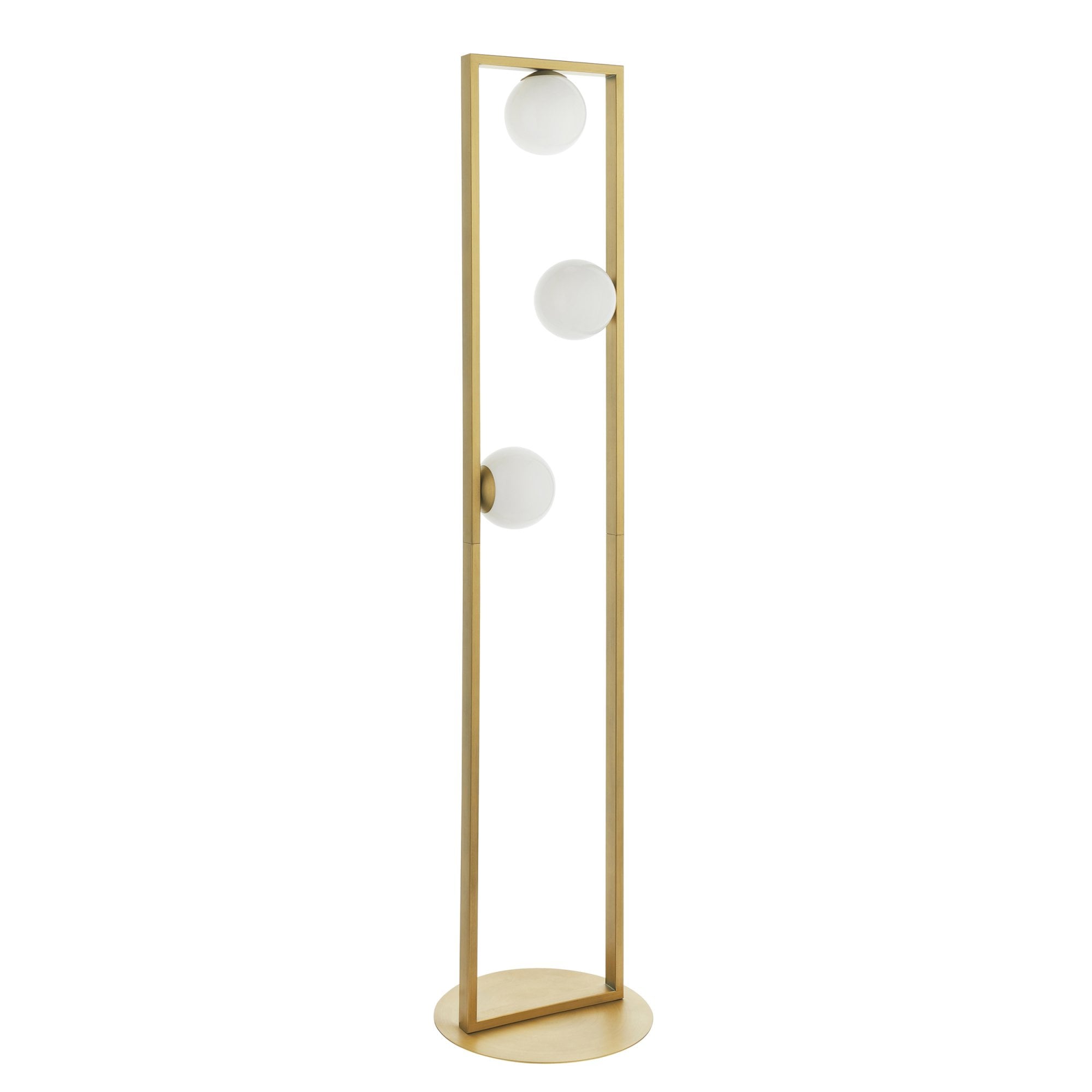 Endon Teo 3 Light Floor Lamp - Brushed Gold