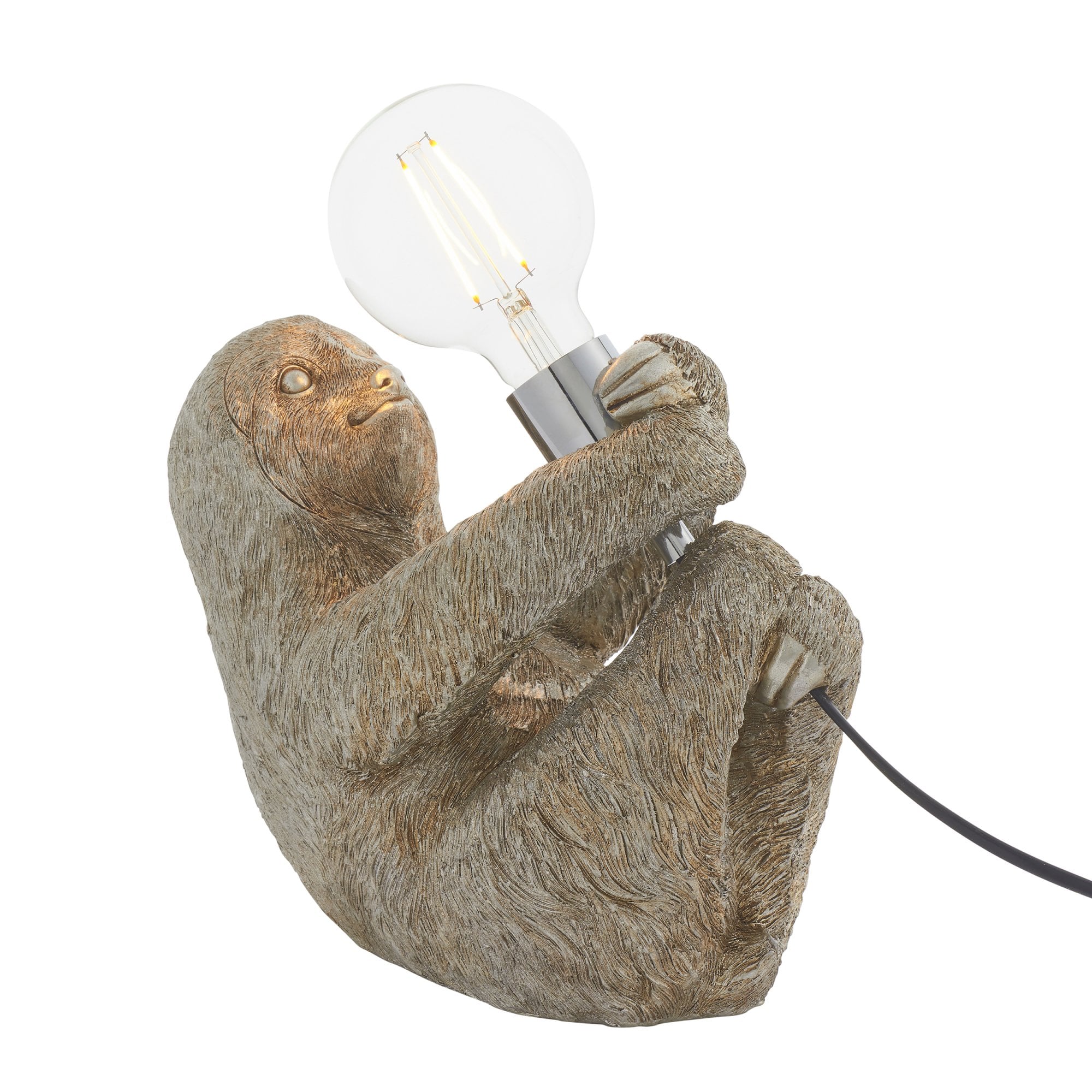 Endon Sleepy Sloth Table Lamp - Vintage Silver