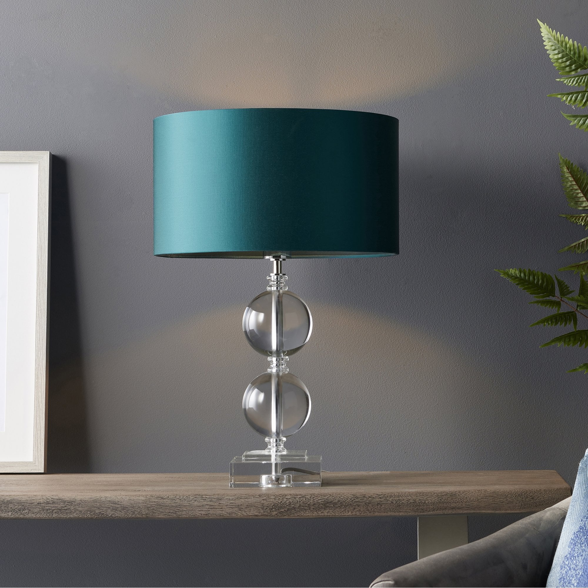 Endon Neptune Table Lamp - Clear Crystal Base Only - 43cm Tall