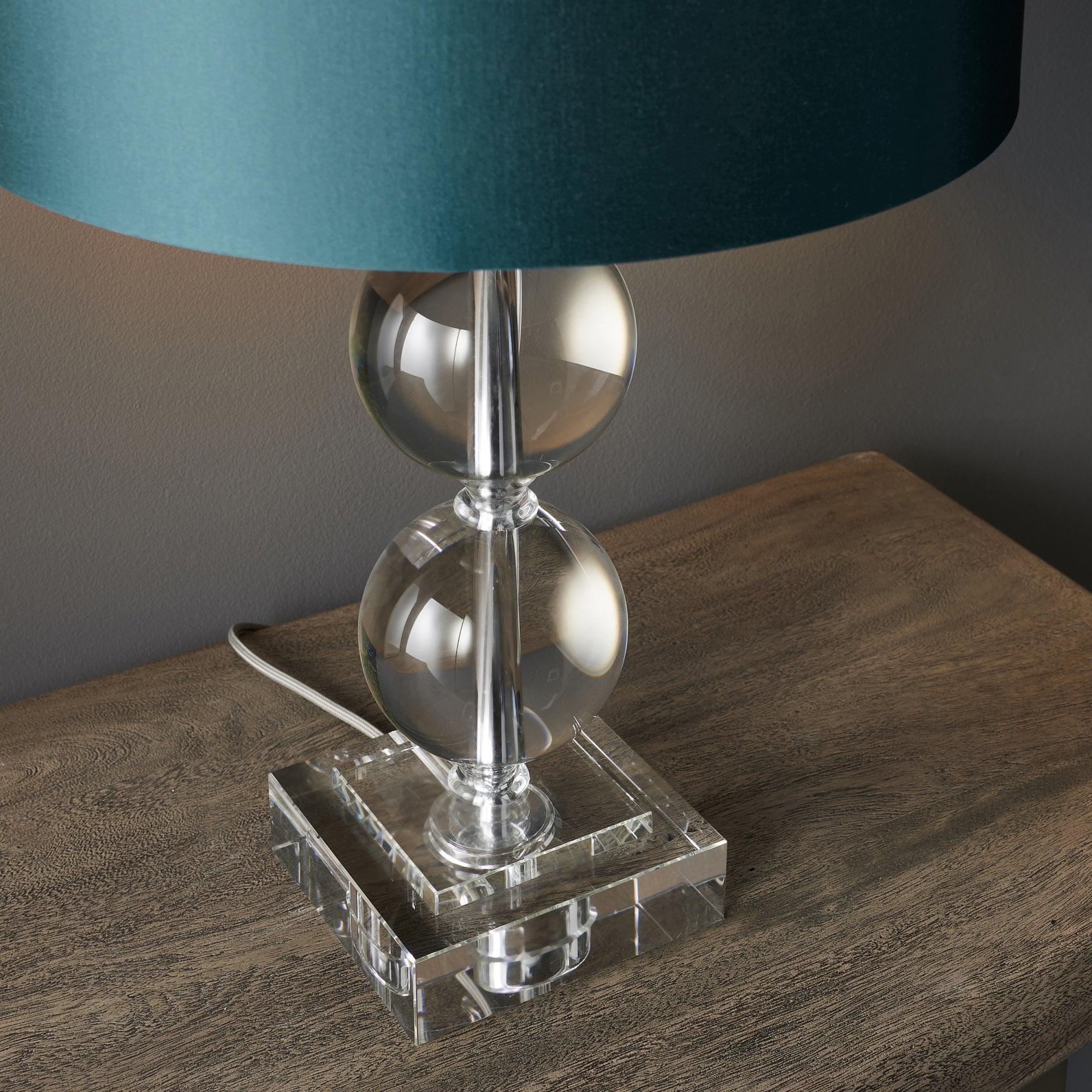 Endon Neptune Table Lamp - Clear Crystal Base Only - 43cm Tall