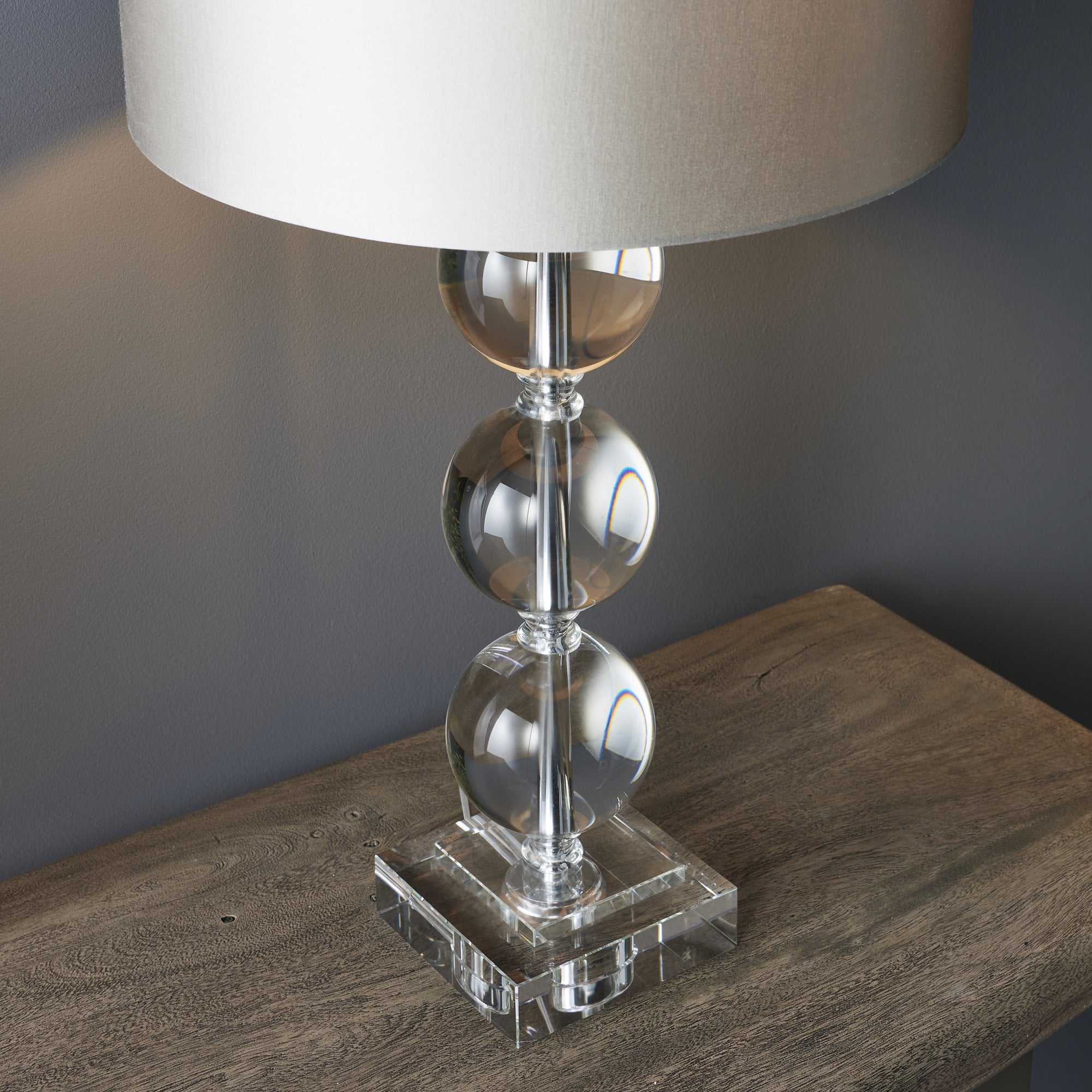 Endon Neptune Table Lamp - Clear Crystal - Base Only - 56cm Tall