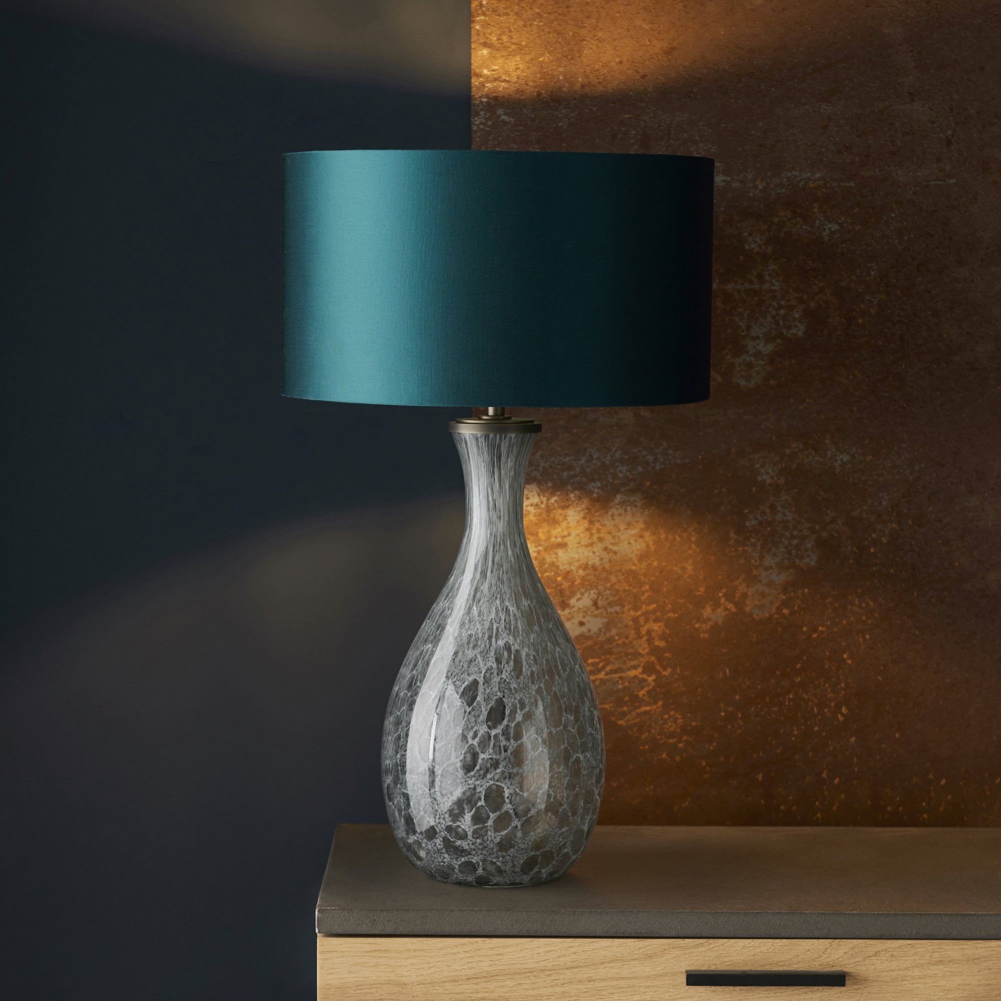 Endon Merula Table Lamp - Glass - Base Only - 51cm Tall