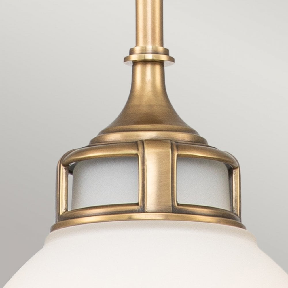 Hinkley Amelia Single Medium Pendant - Heritage Brass