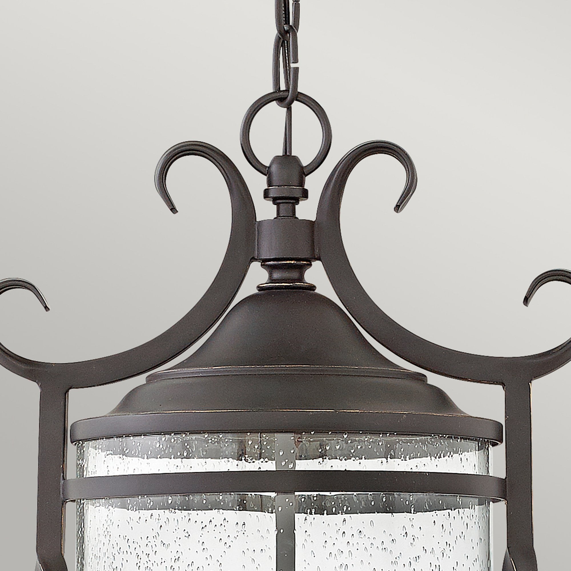 Hinkley Casa 3 Light Chain Lantern - Olde Black