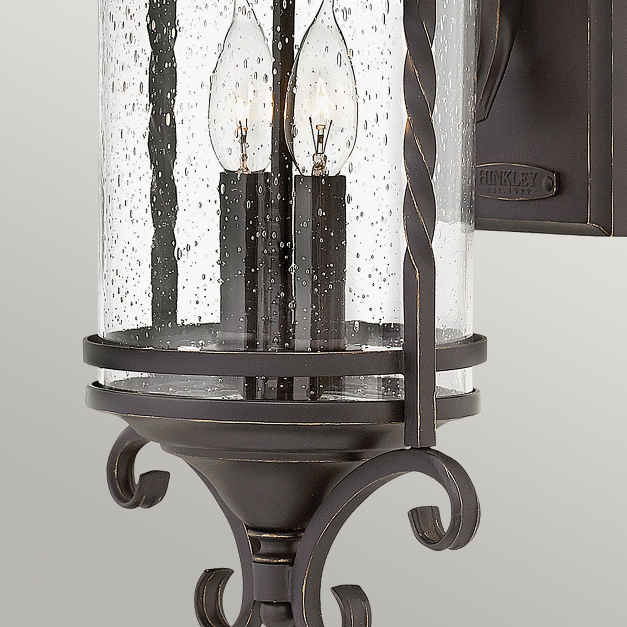 Hinkley Casa 2 Light Wall Lantern - Olde Black