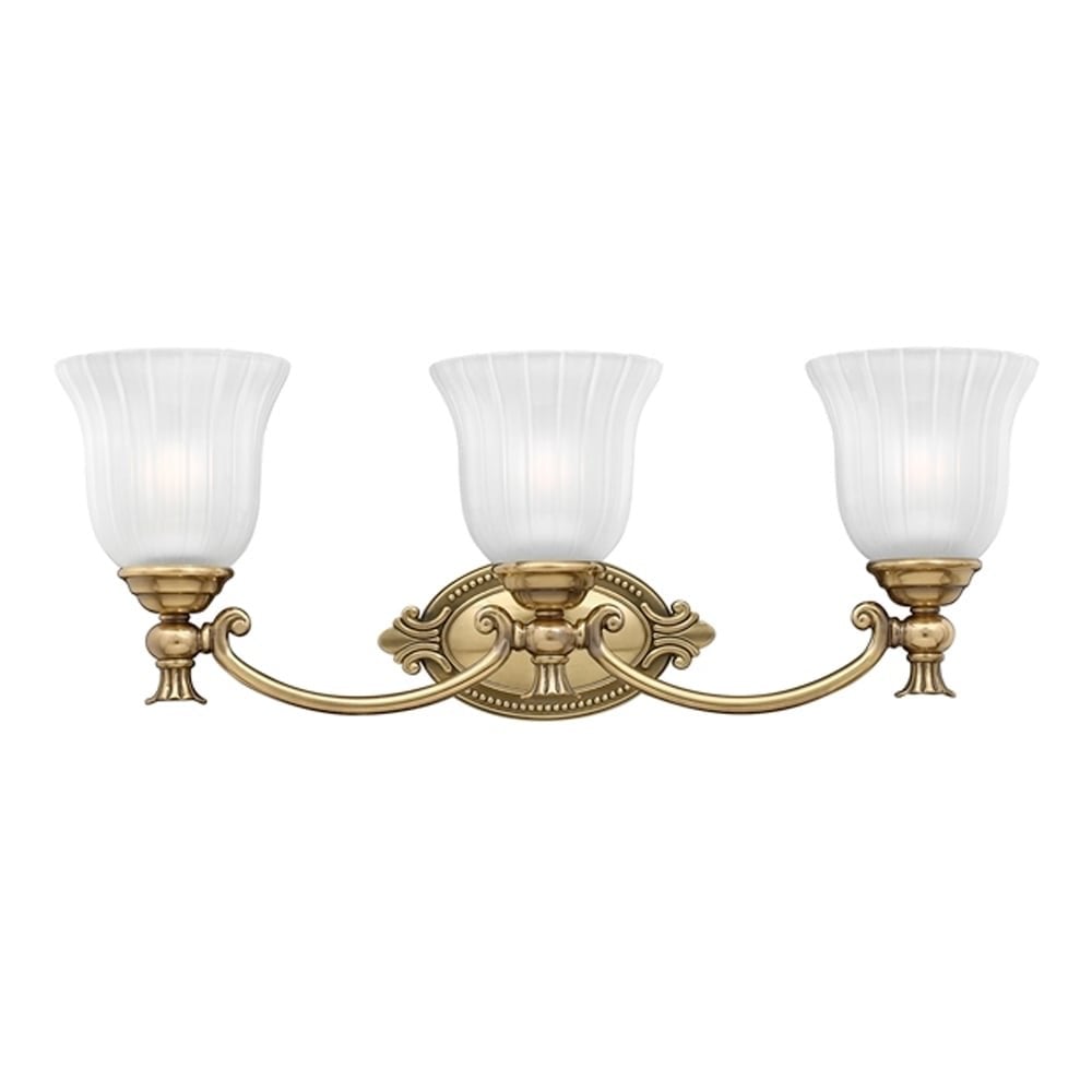 Hinkley Francoise 3 Light Above Mirror Fitting - Burnished Brass