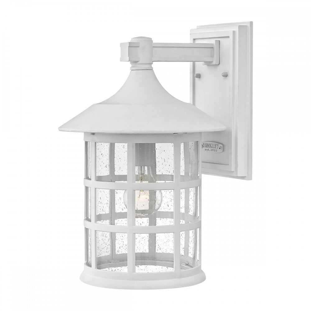 Hinkley Freeport Single Large Wall Lantern - Textured White