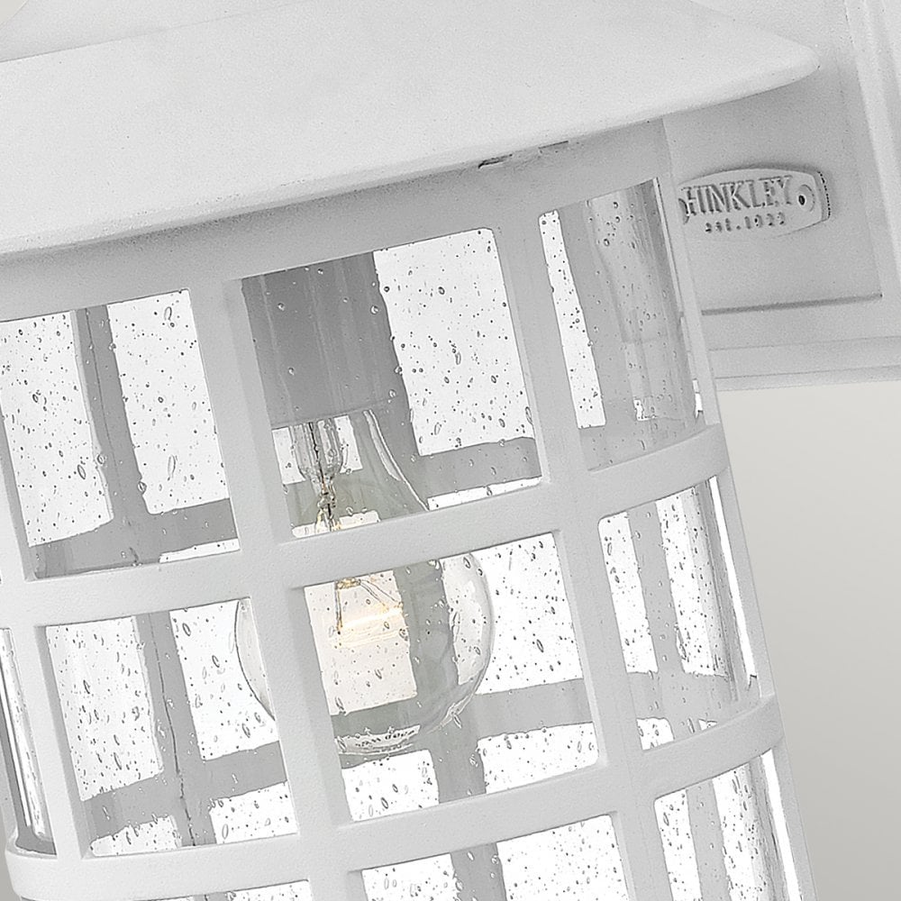 Hinkley Freeport Single Large Wall Lantern - Textured White