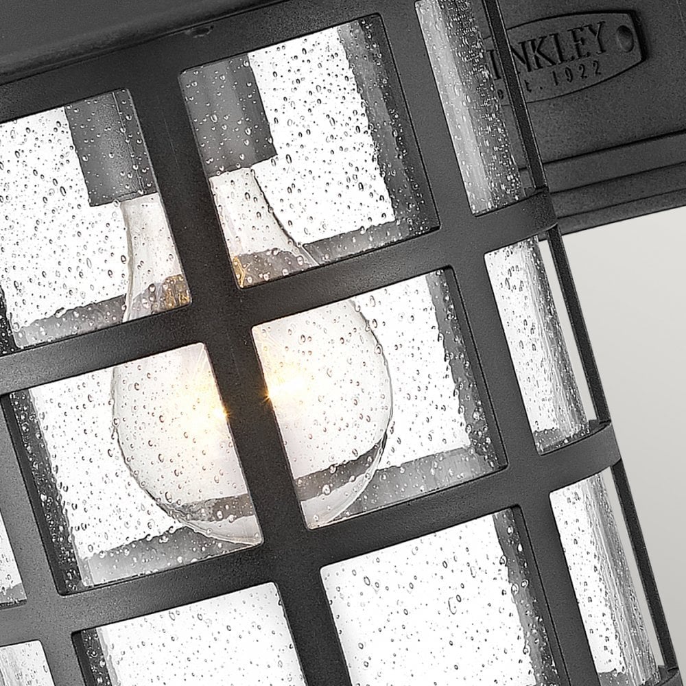 Hinkley Freeport Single Medium Wall Lantern - Textured Black