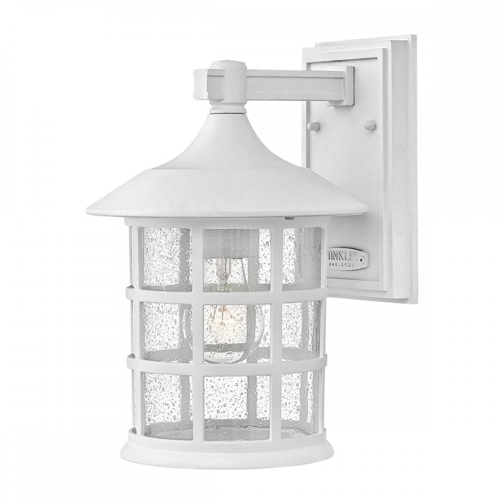 Hinkley Freeport Single Medium Wall Lantern - Textured White