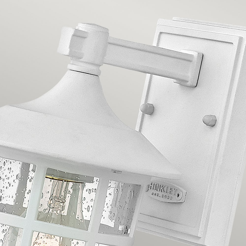 Hinkley Freeport Single Small Wall Lantern - Textured White