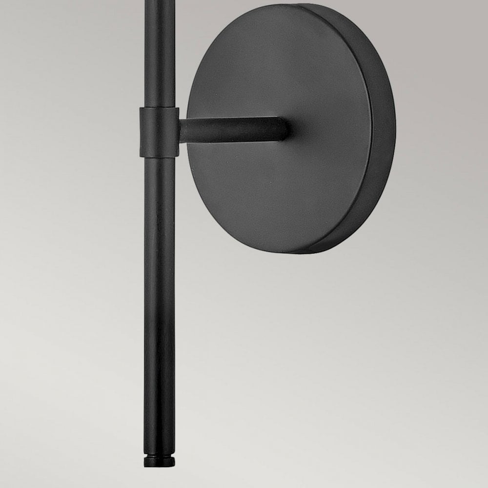 Hinkley Hollis Single Wall Light - Opal - Black
