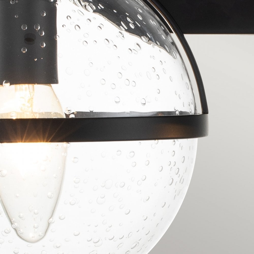 Hinkley Hollis 2 Light Wall Light - Clear - Black