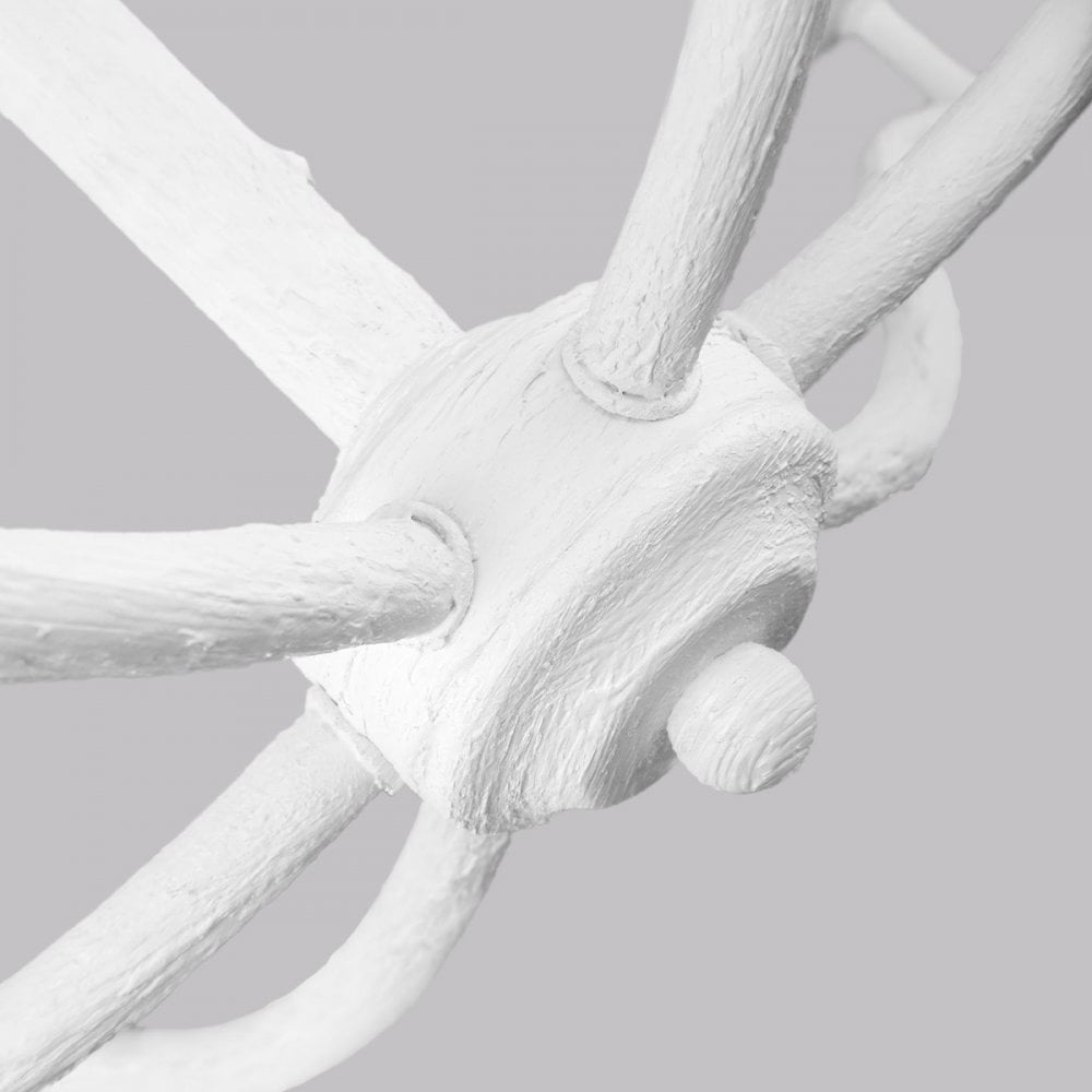 Feiss Annie 6 Light Chandelier - Plaster White