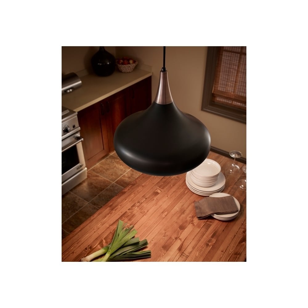 Feiss Beso Single Medium Pendant - Dark Bronze