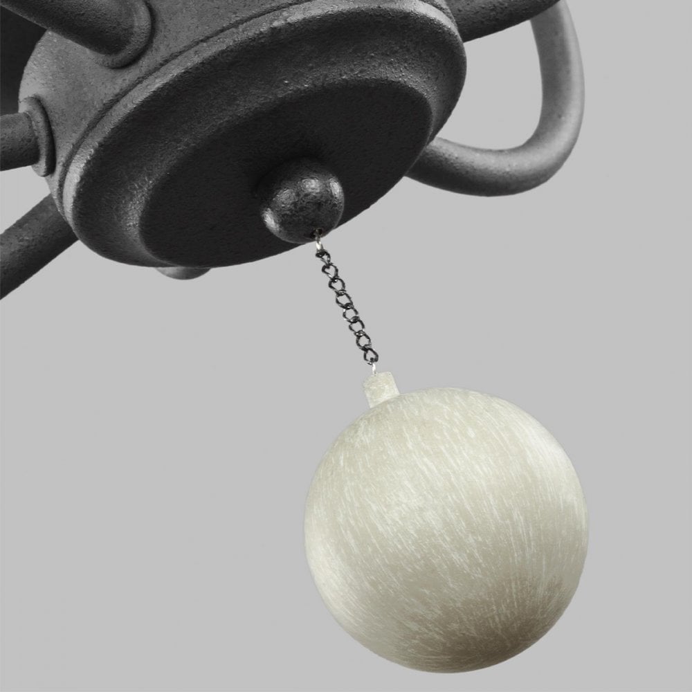 Feiss Nori 4 Light Chandelier - Dark Weathered Zinc & Driftwood Grey