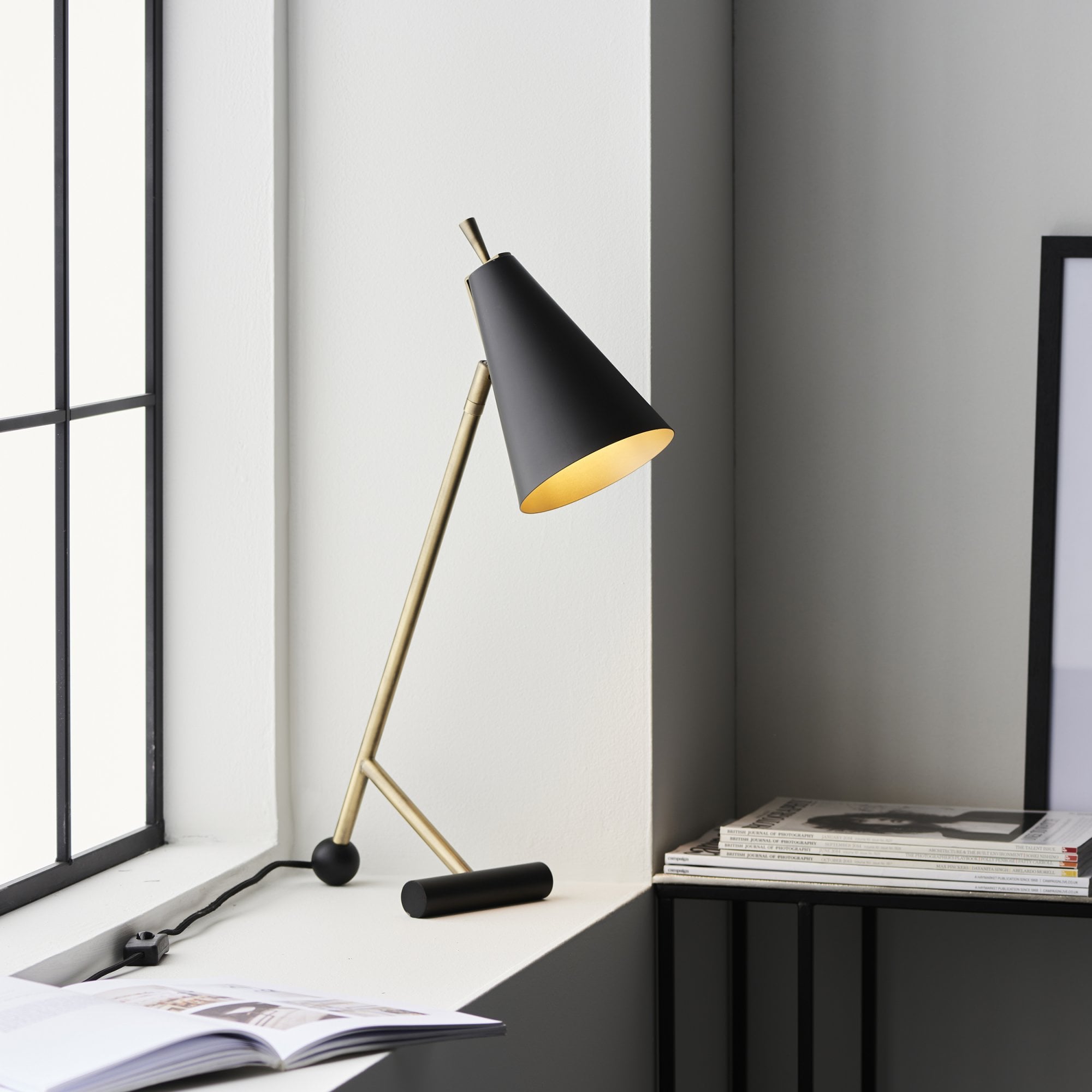 Endon Robot Reading Lamp - Matt Black
