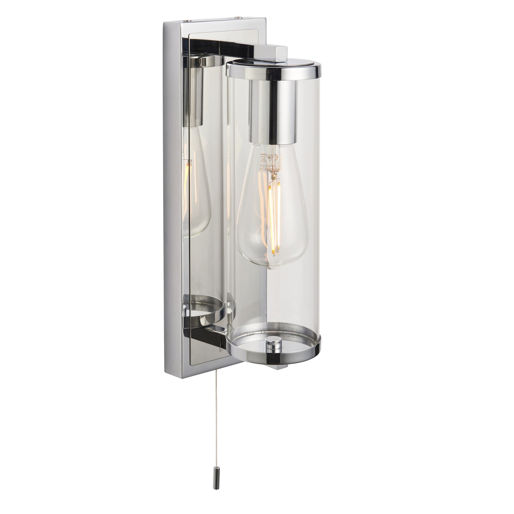 Endon Tube Wall Light - IP44 - Chrome