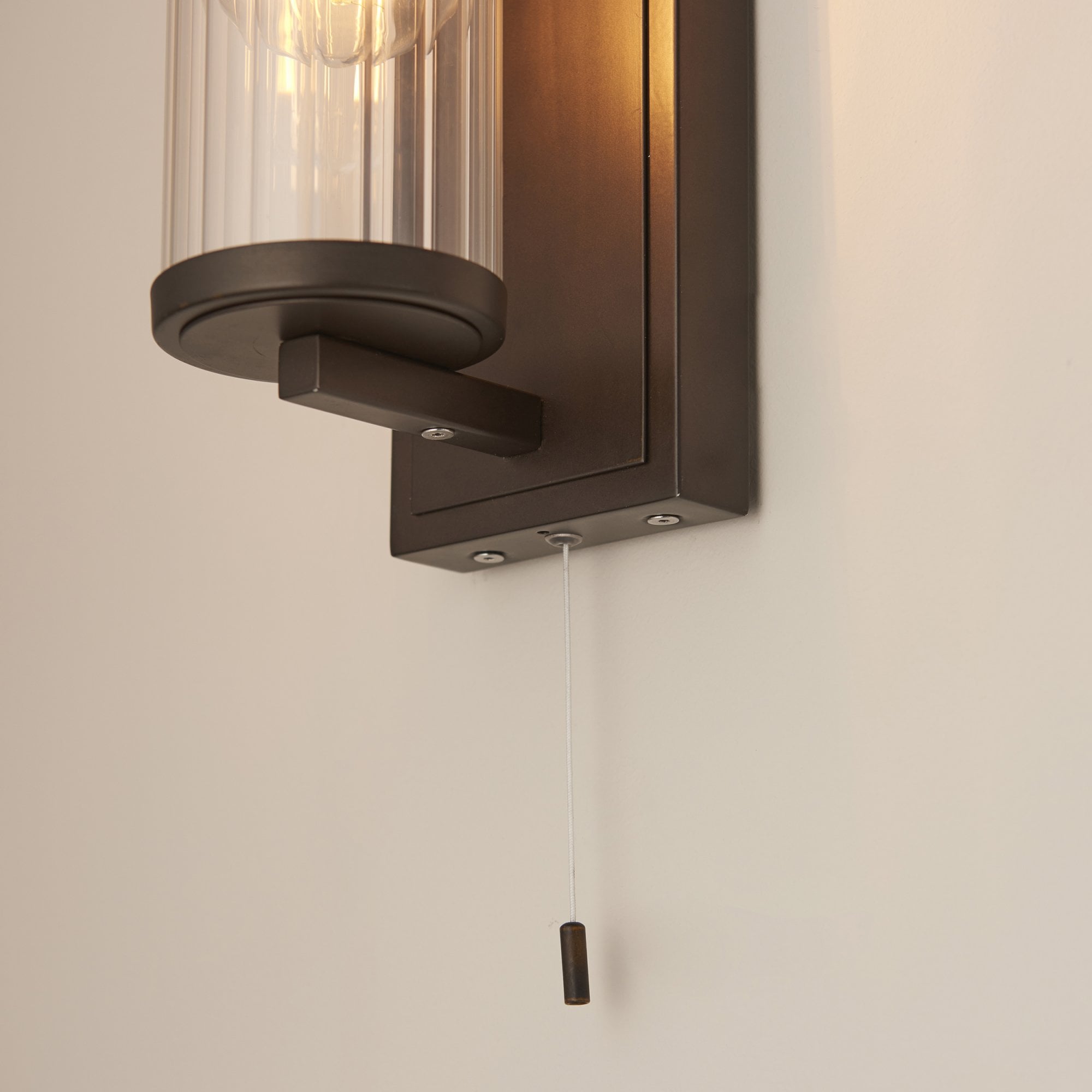 Endon Tube Wall Light - IP44 - Dark Bronze