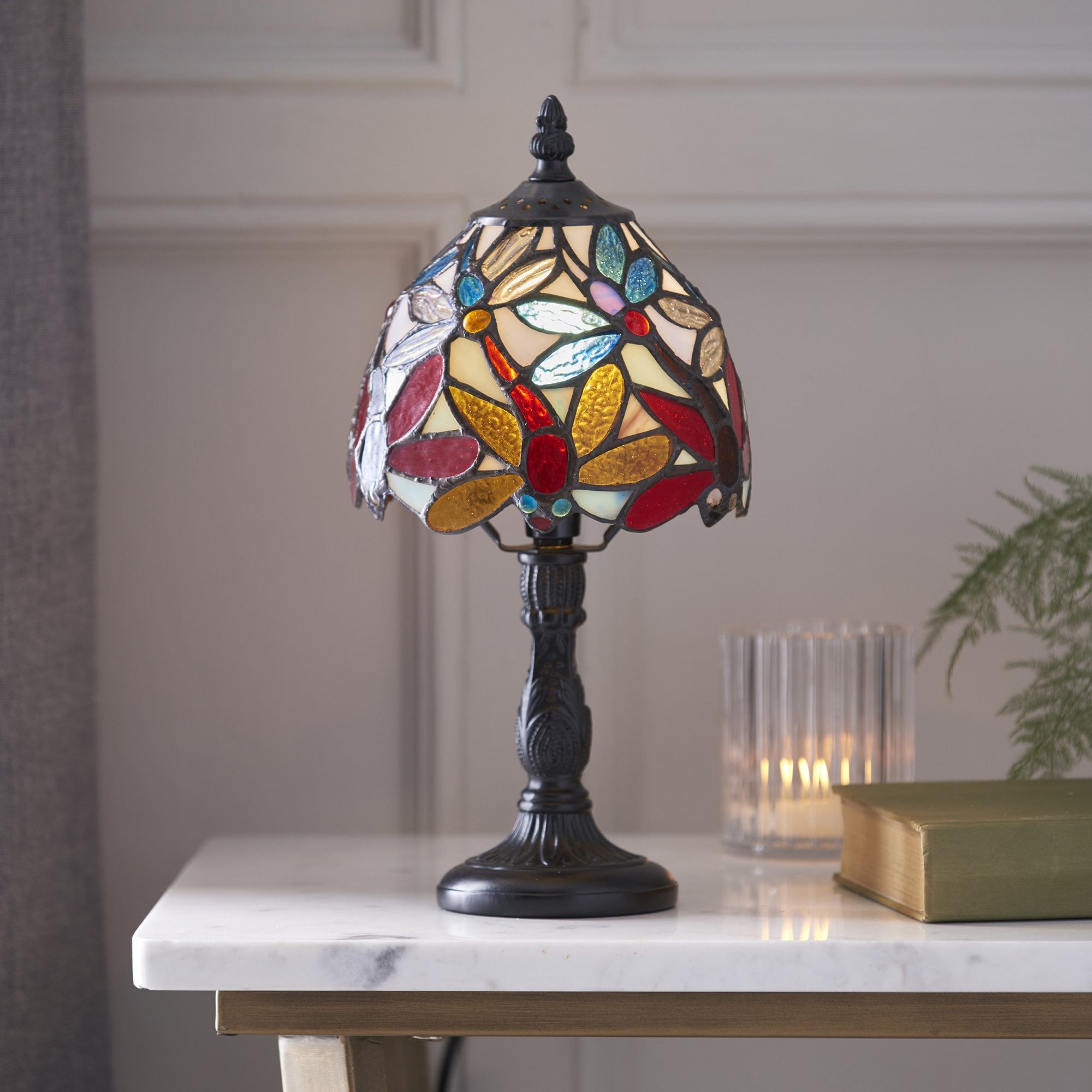 Interiors 1900 Lorette Mini Table Lamp - Tiffany Glass