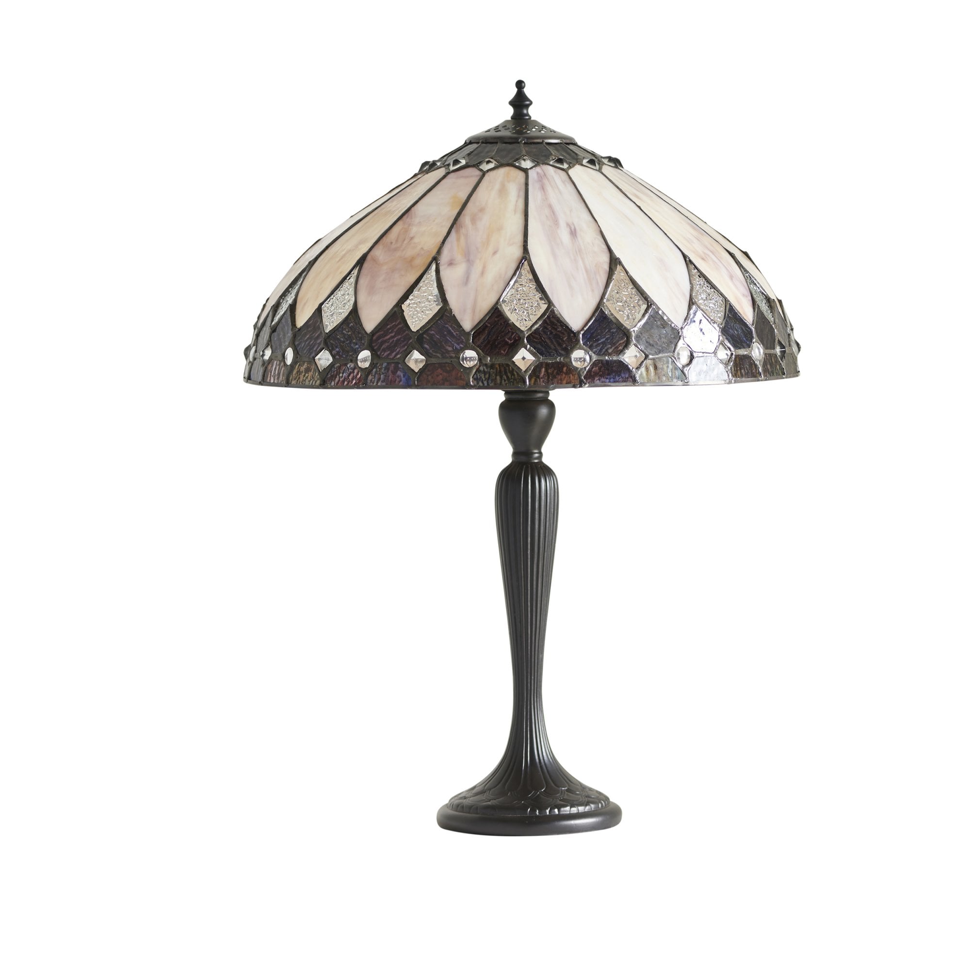 Interiors 1900 Brooklyn Medium Table Lamp - Tiffany Glass