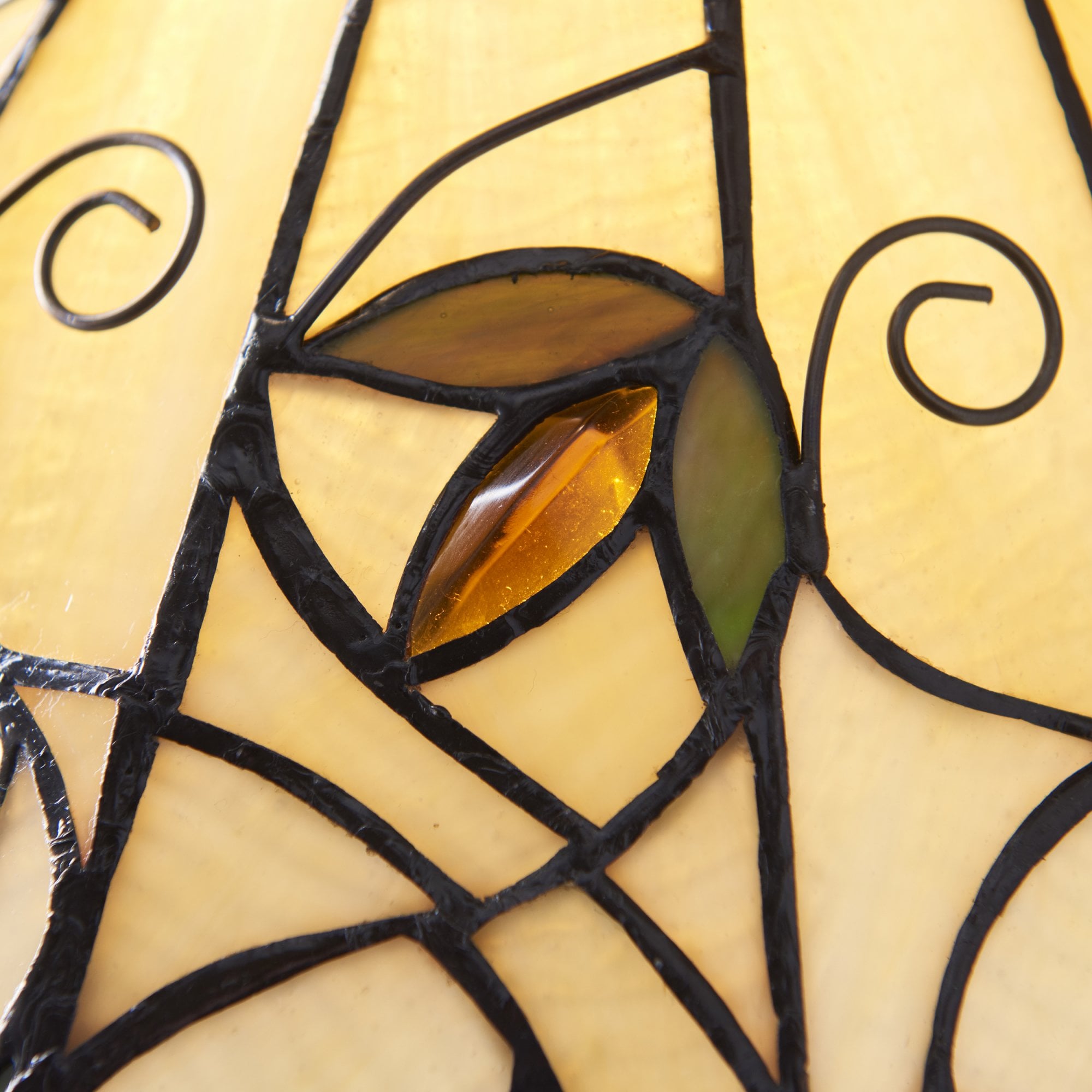 Interiors 1900 Jamelia Small Table Lamp - Tiffany Glass