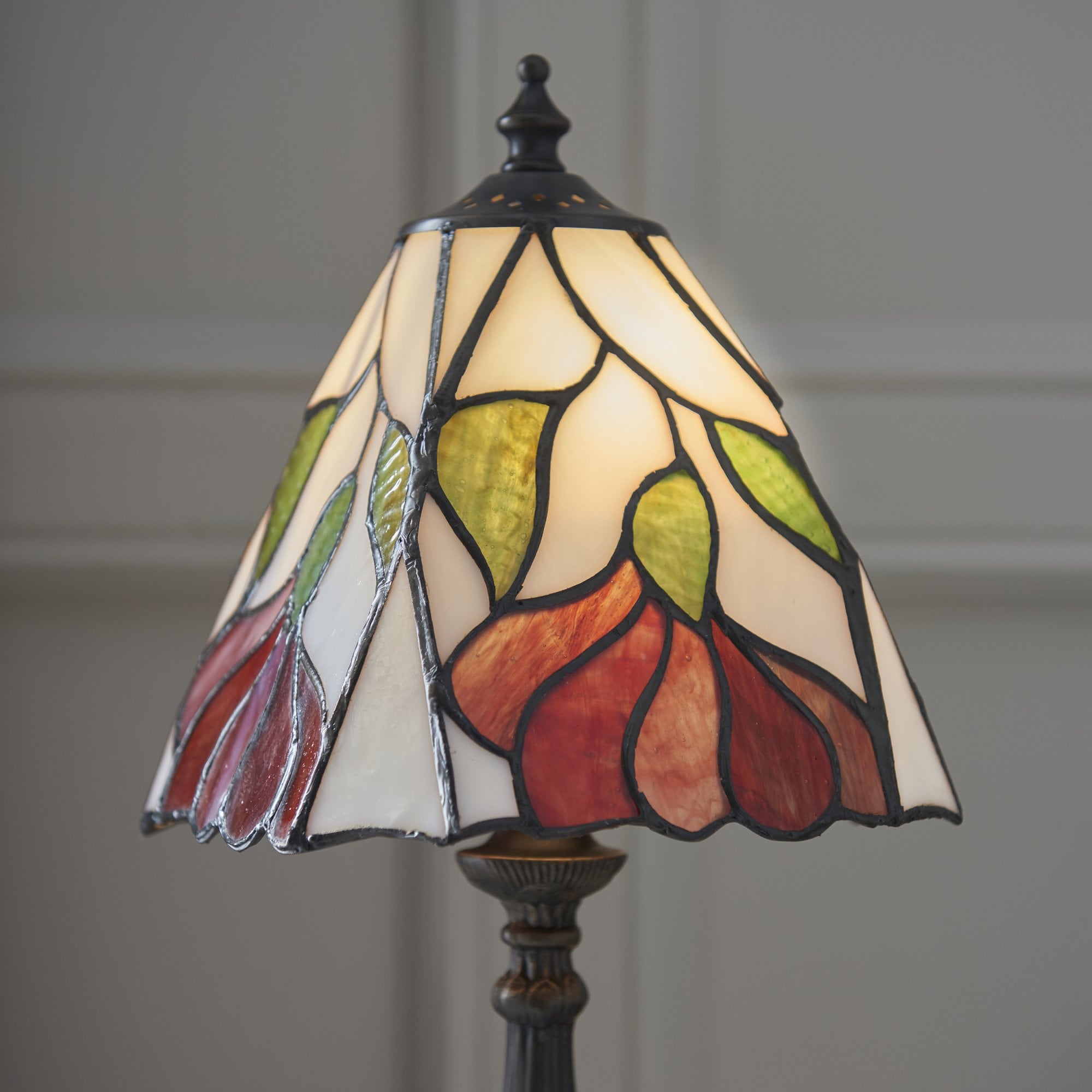 Interiors 1900 Botanica Small Table Lamp - Tiffany Glass