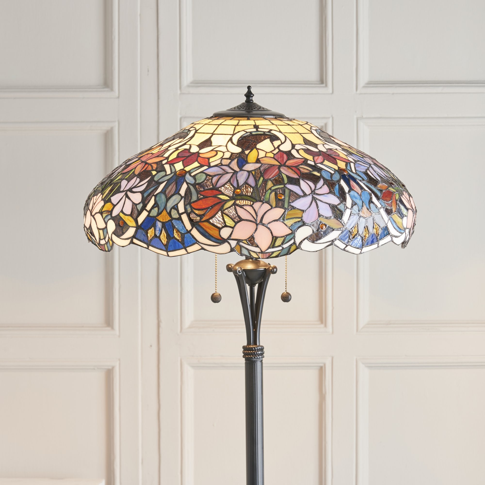 Interiors 1900 Sullivan Floor Lamp - Tiffany Glass