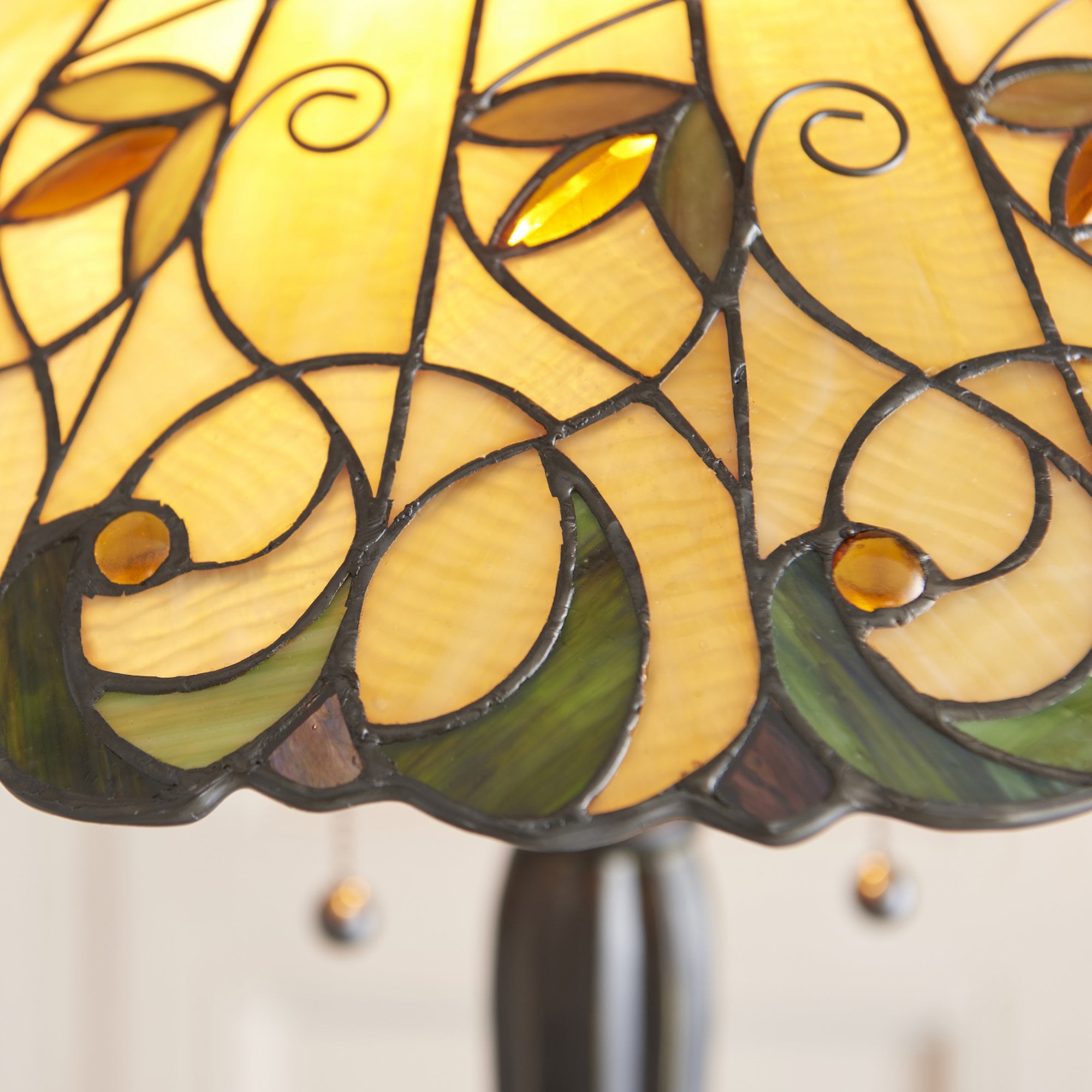 Interiors 1900 Jamelia Floor Lamp - Tiffany Glass