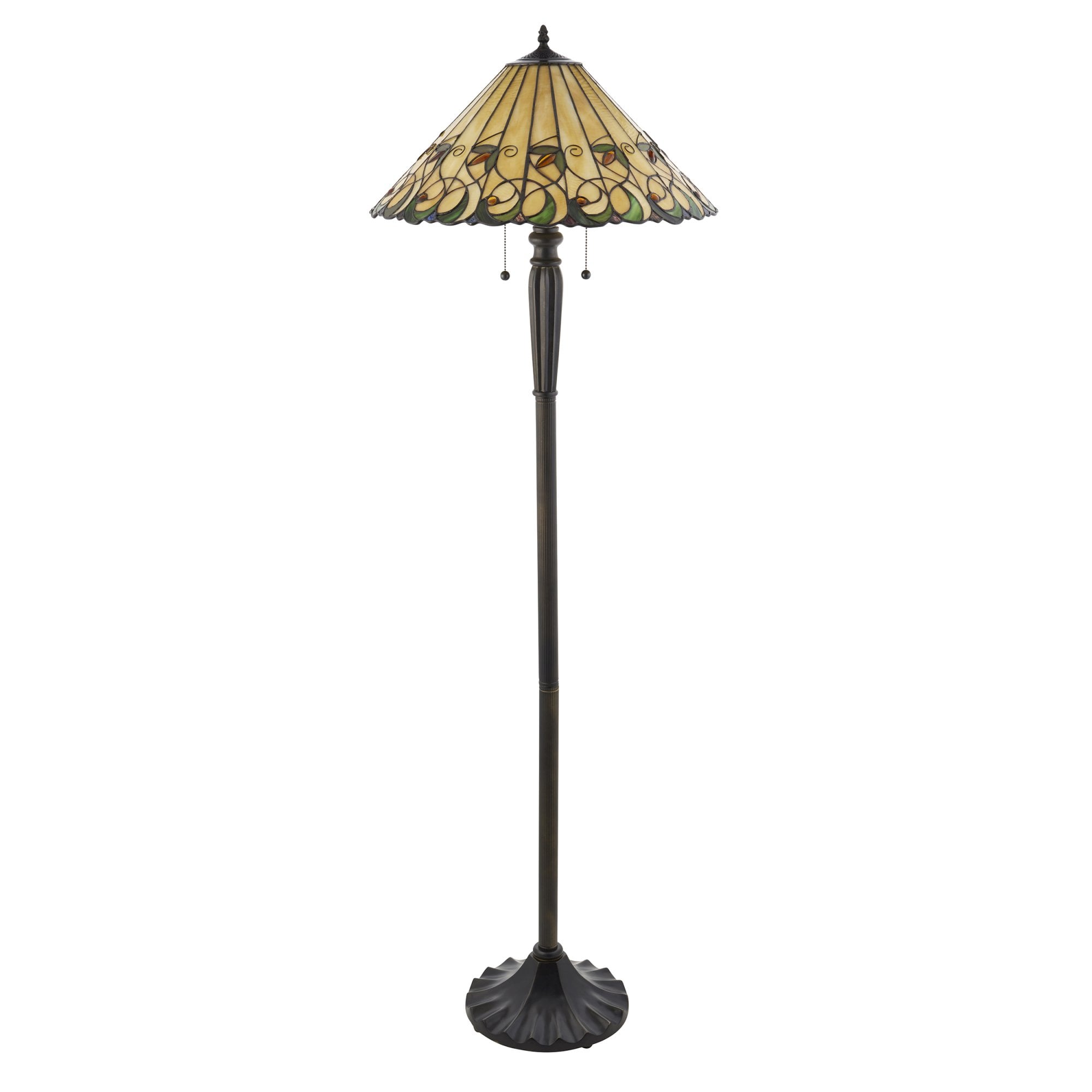 Interiors 1900 Jamelia Floor Lamp - Tiffany Glass